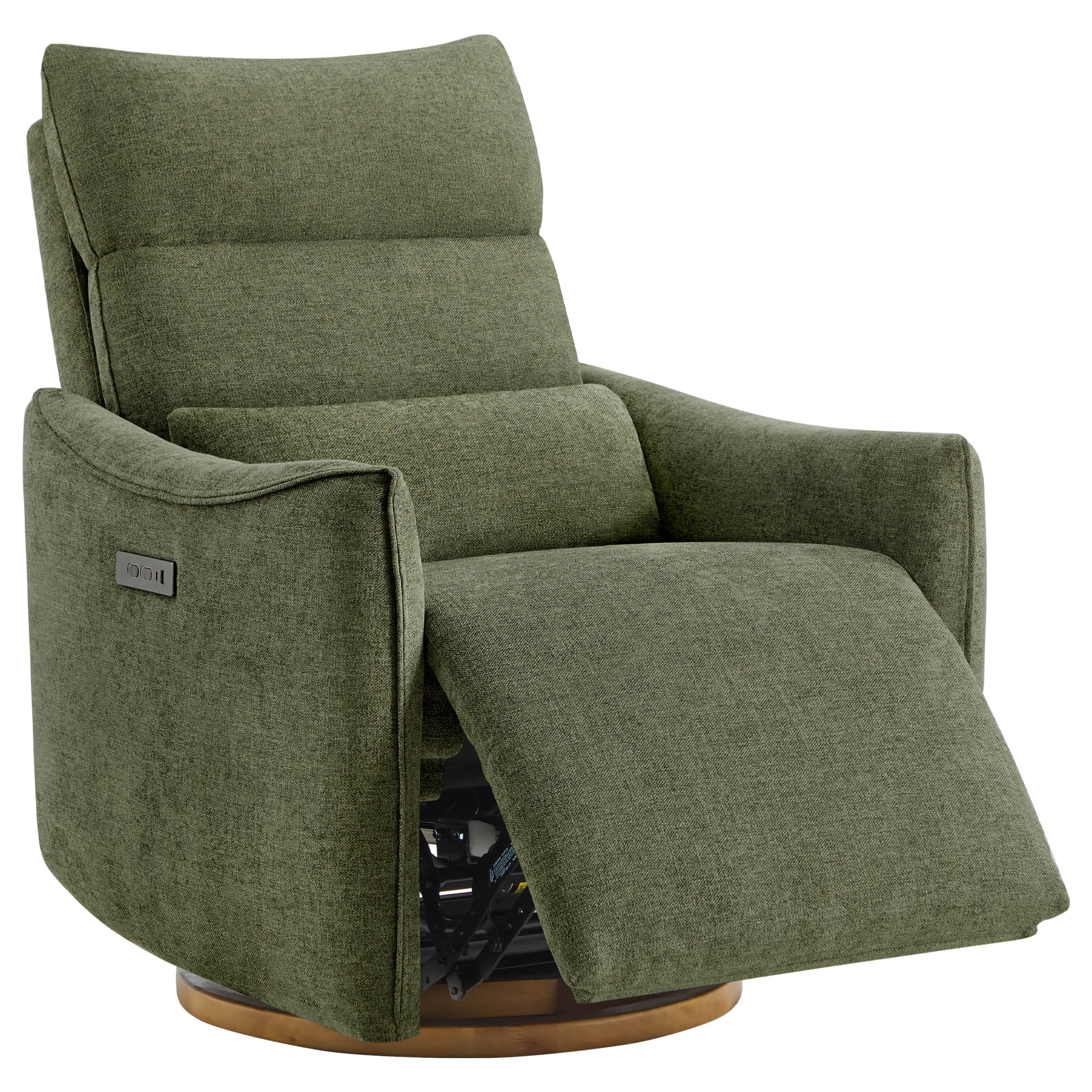 Janice Power Swivel Nursery Glider Recliner with Power Headrest
