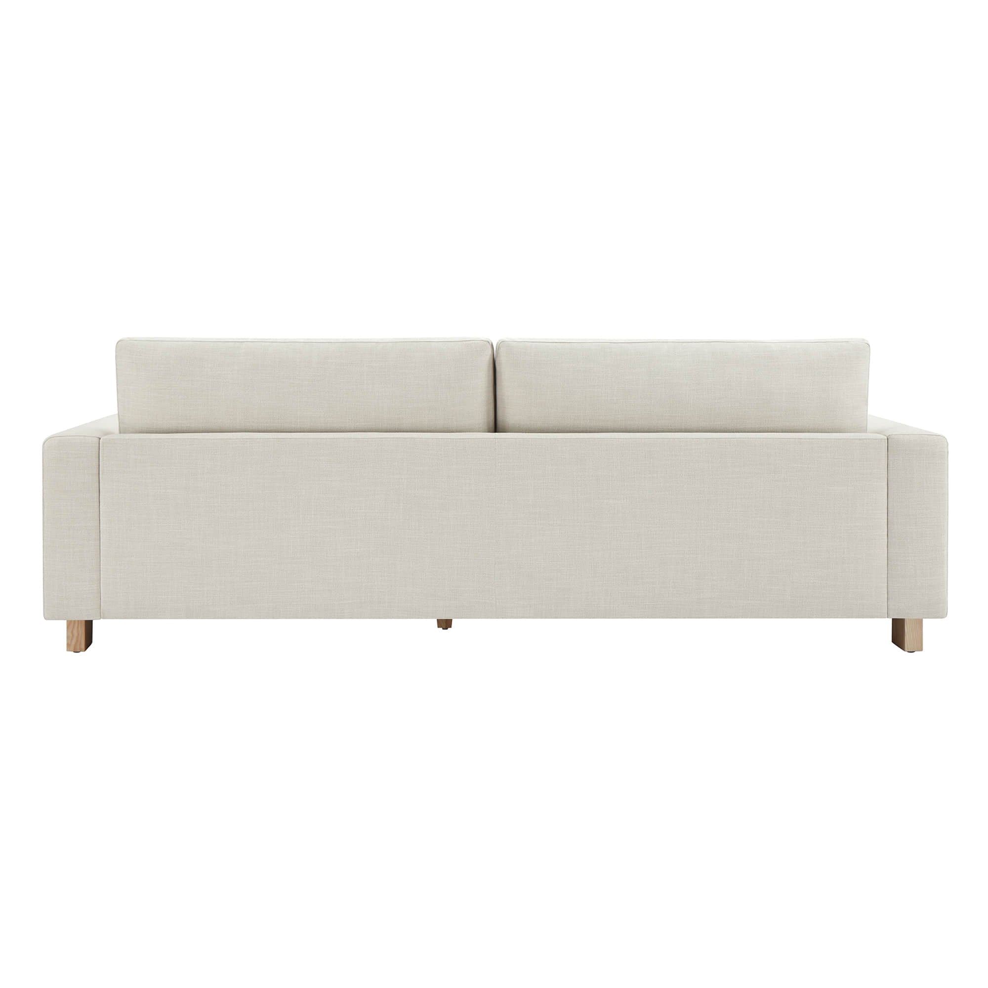 Keaton Performance Fabric 3-Seater Sofa with Ash Wood Base (99'')