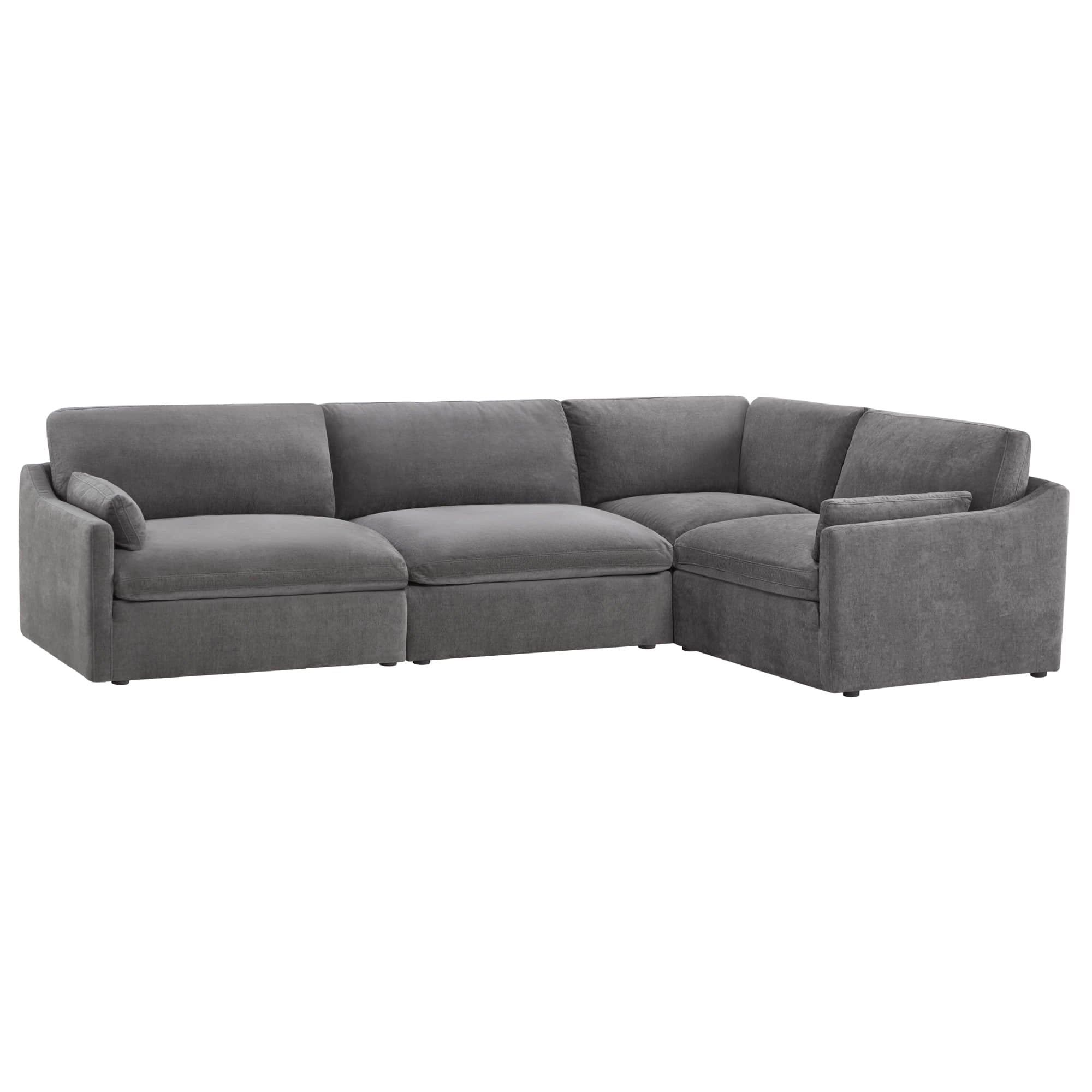 Kenna Modular 4 Seat Sofa-Chaise Sectional