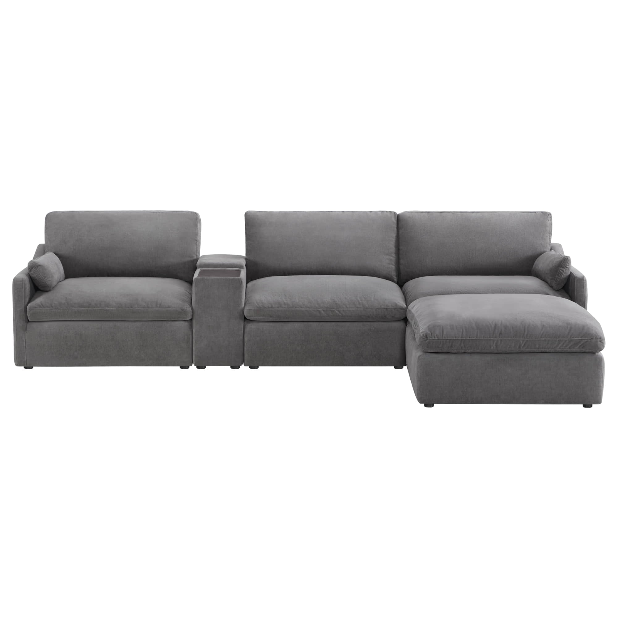 Kenna Modular 4 Seat Sofa-Chaise Sectional