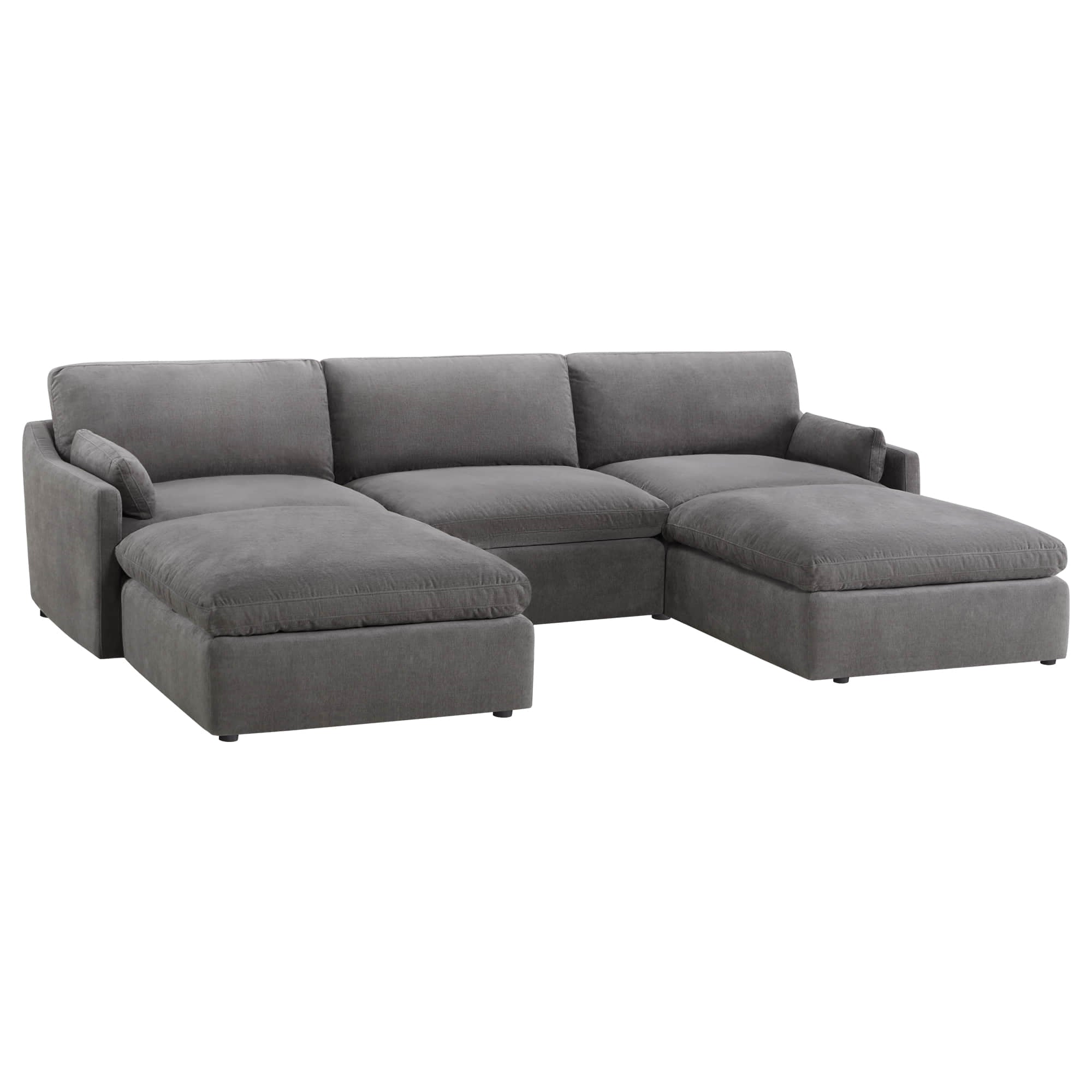 Kenna 5 Seat Modular Sofa-Chaise Sectional