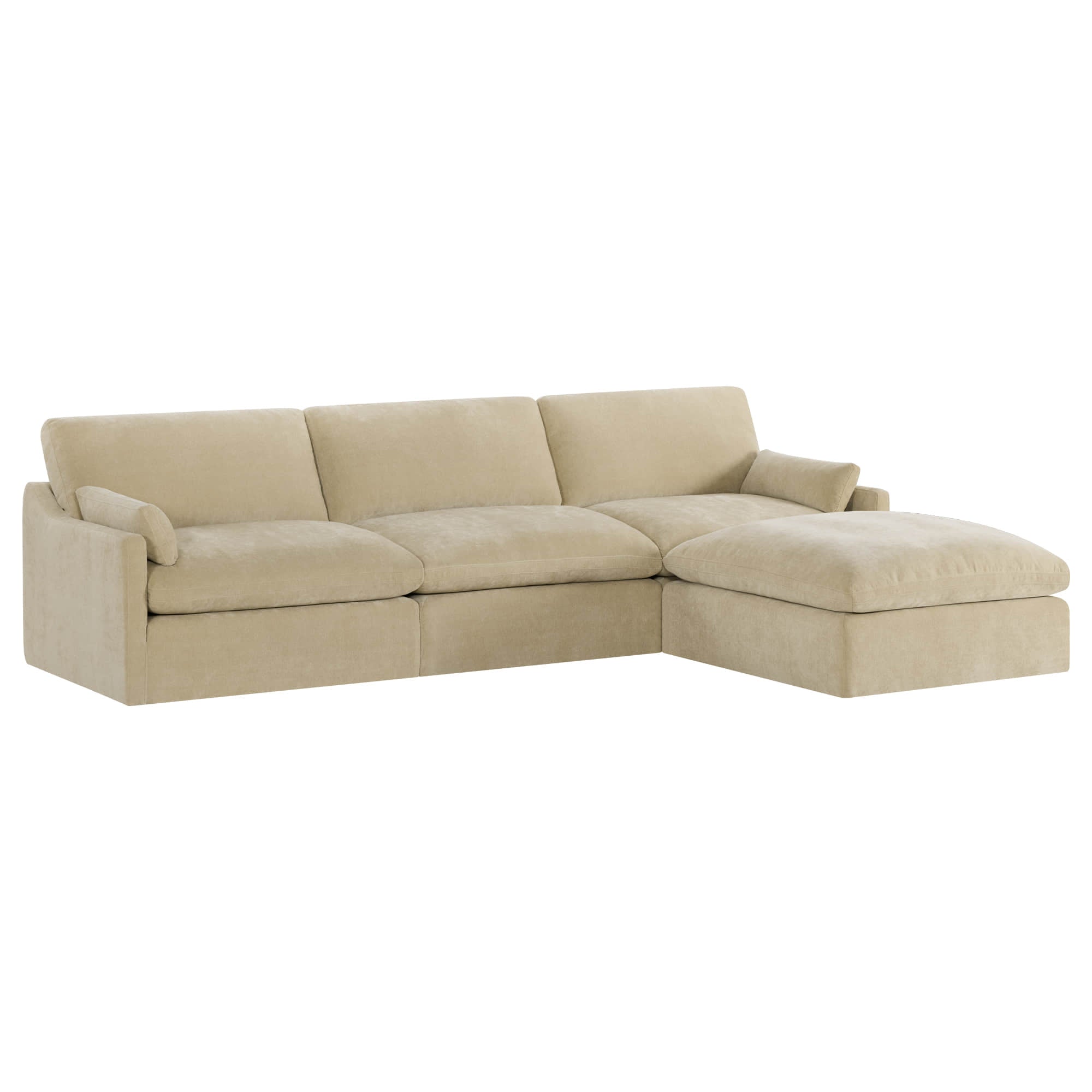 Kenna Modular 4 Seat Sofa-Chaise Sectional