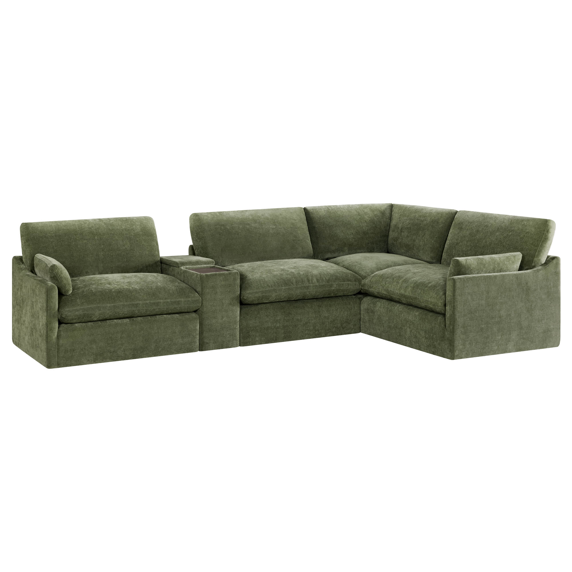 Kenna Modular 4 Seat Sofa-Chaise Sectional