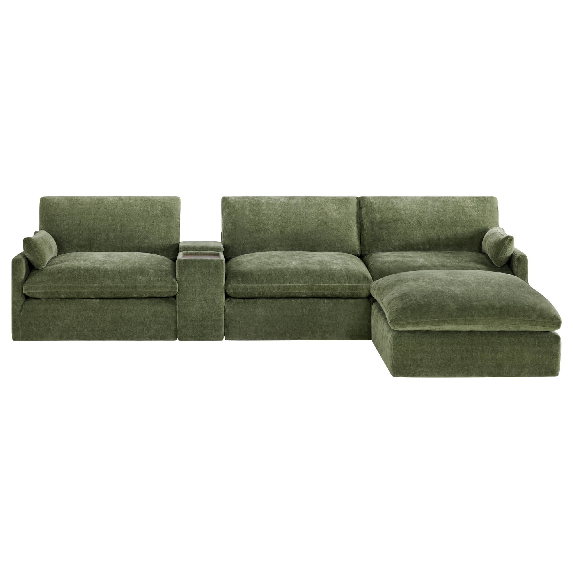 Kenna Modular 4 Seat Sofa-Chaise Sectional