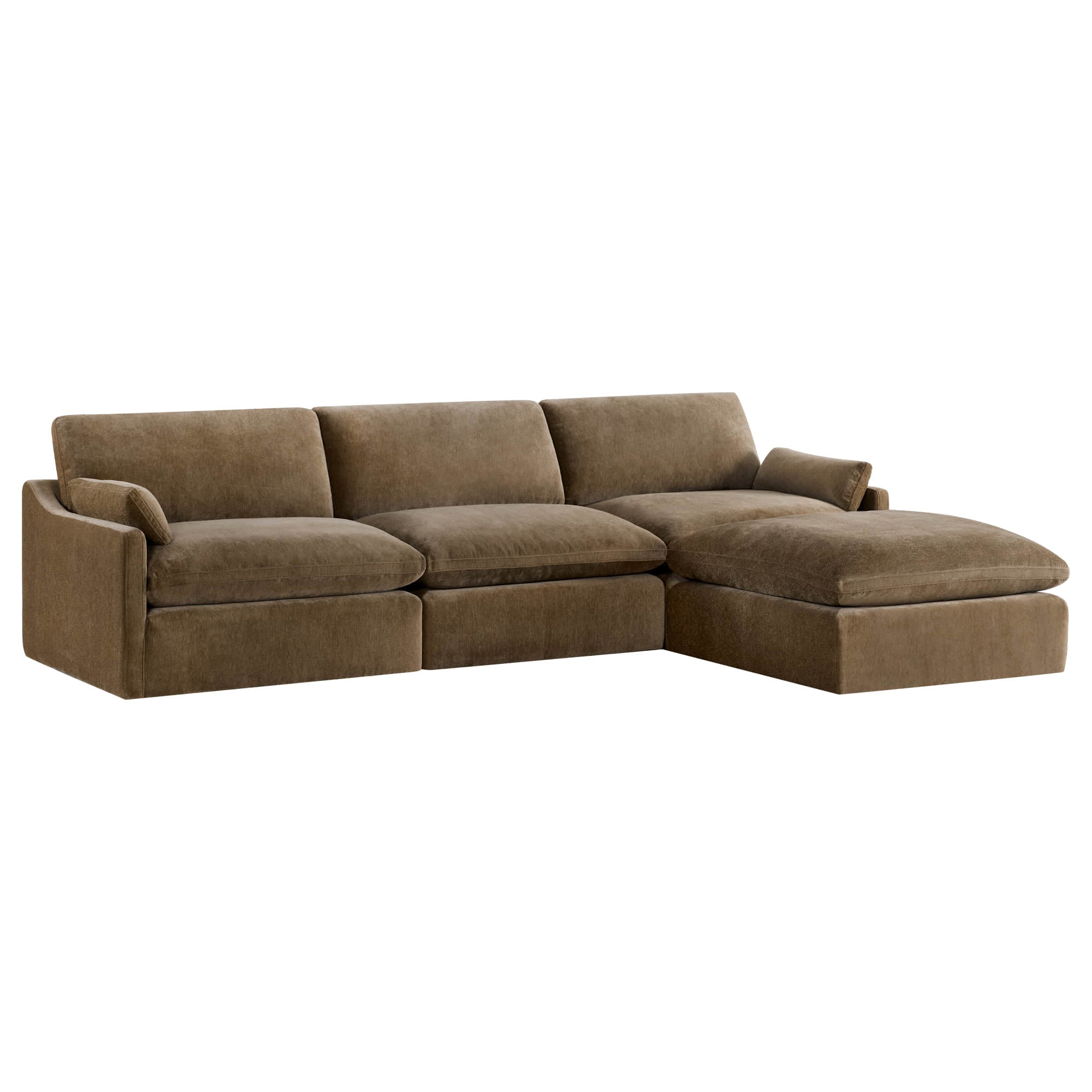 Kenna Modular 4 Seat Sofa-Chaise Sectional