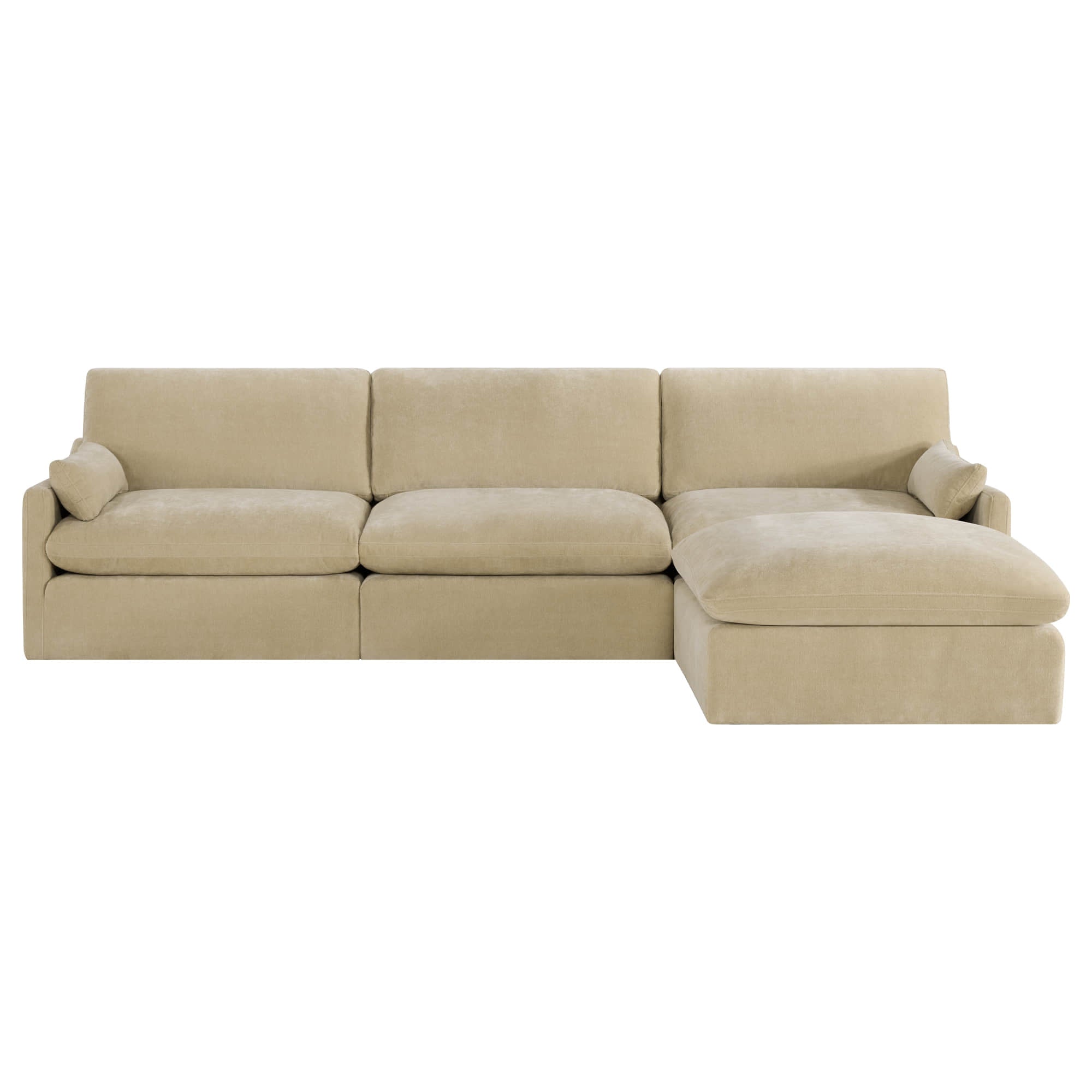 Kenna Modular 4 Seat Sofa-Chaise Sectional