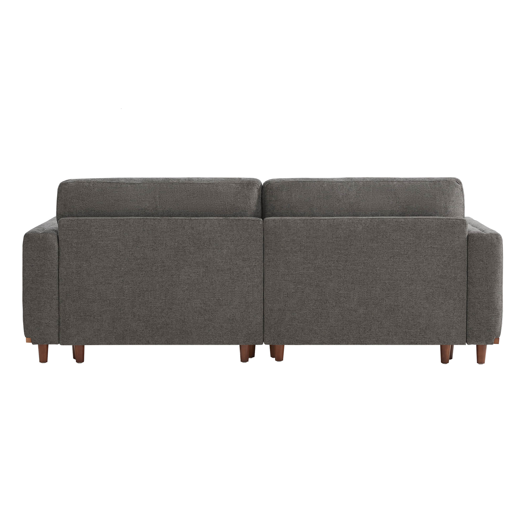 Liam 2-Piece Overstuffed Feather Wood Base Sectional Sofa