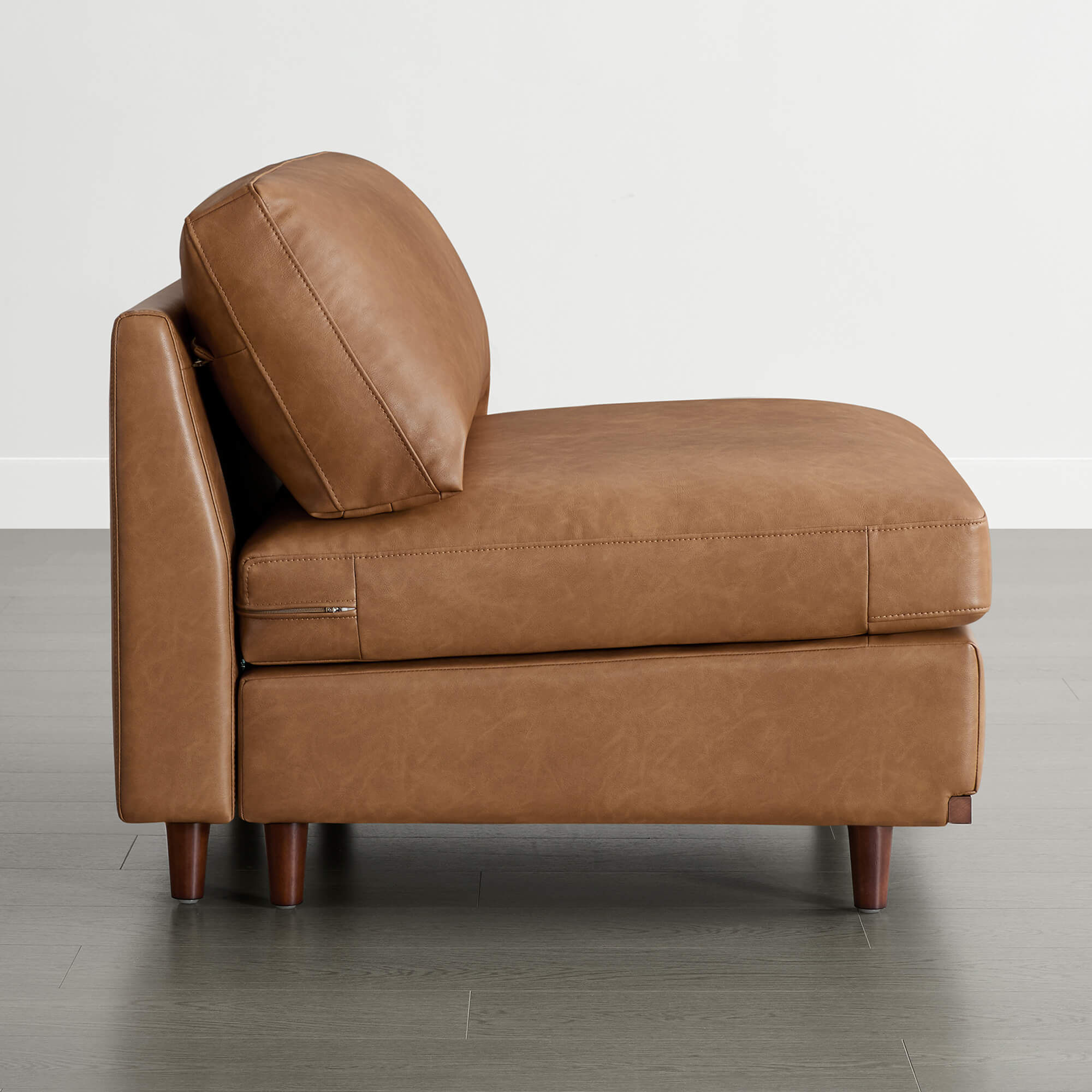 Liam Overstuffed Feather Modular Armless Seat