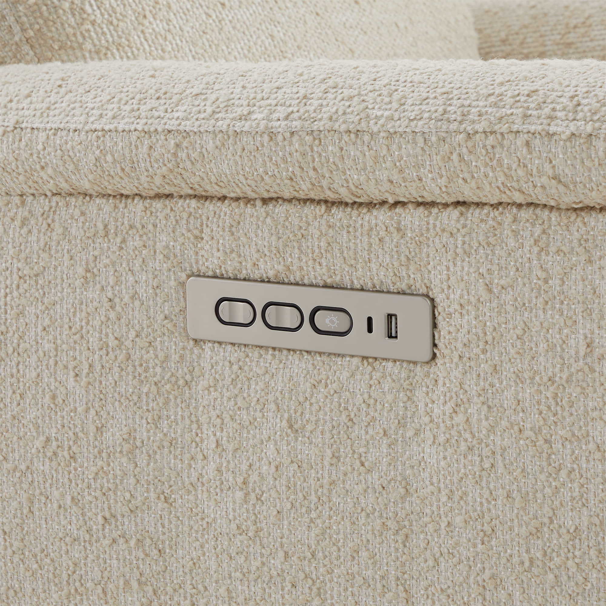 Lulla Power Swivel Nursery Glider Recliner with Power Headrest and Nightlight