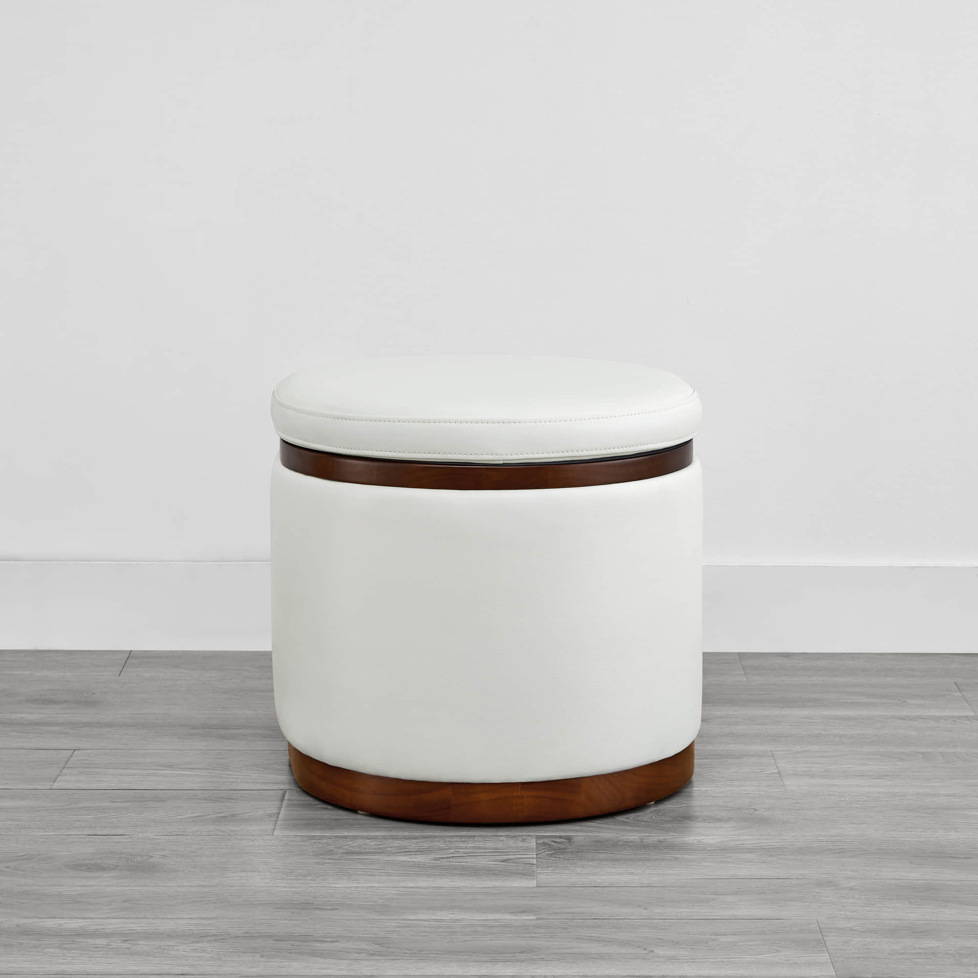 Nest Oval storage ottoman Storage Mid Century Ottoman