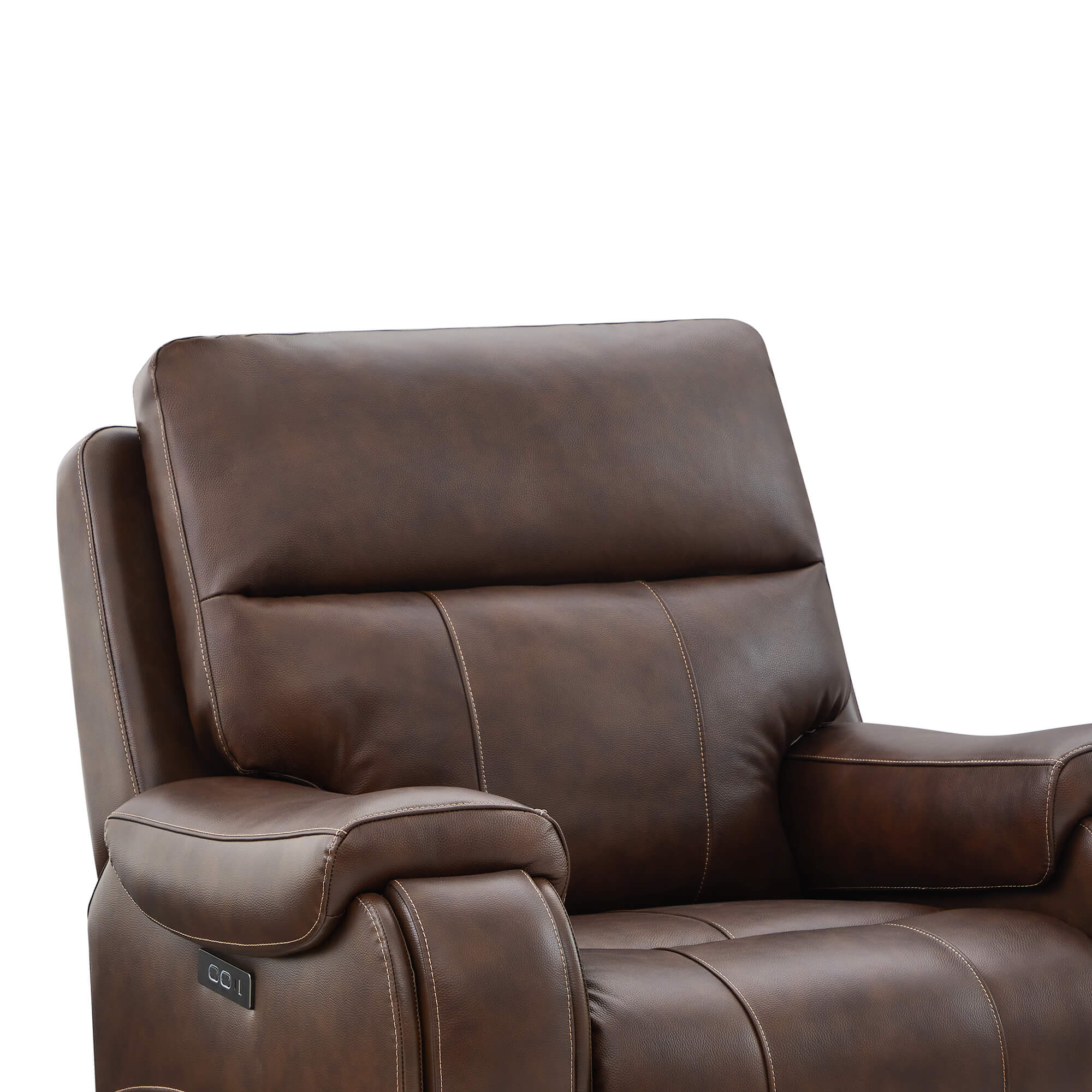 Noah Zero-Gravity Genuine Leather Recliner with Power Headrest