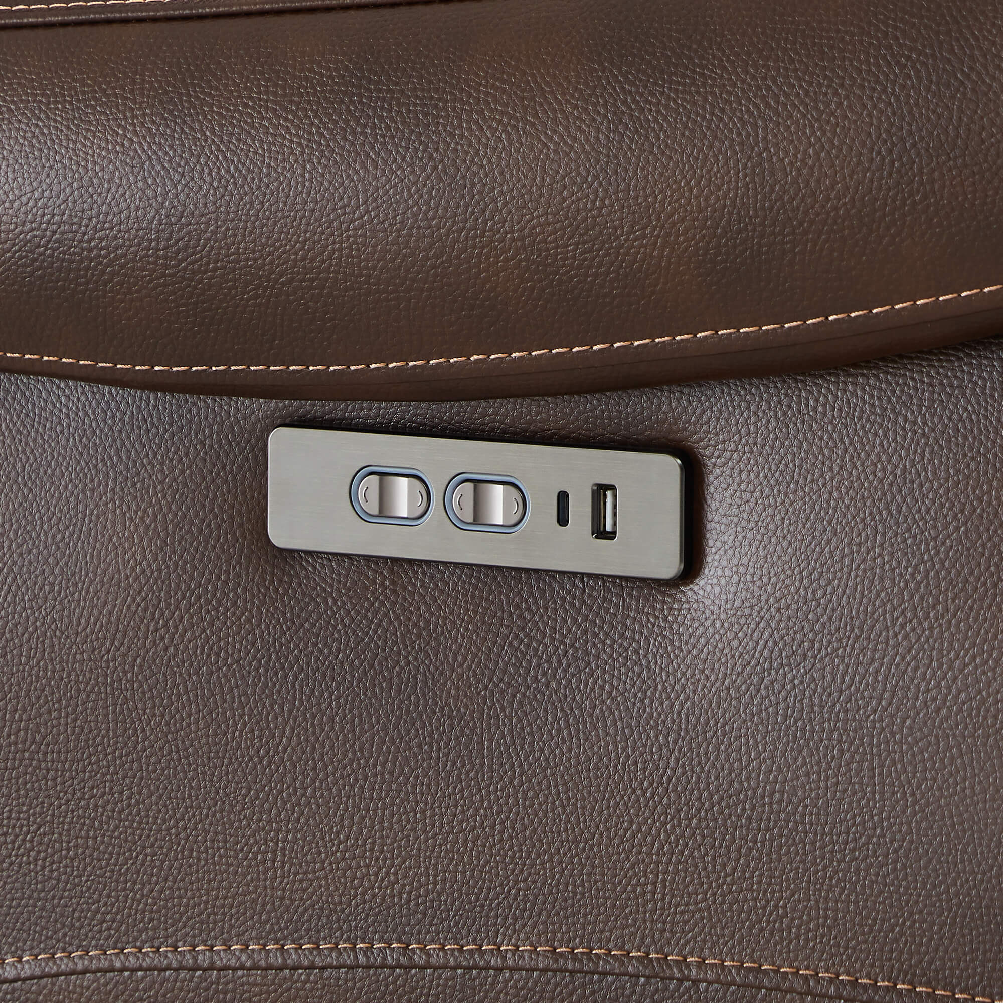 Noah Zero-Gravity Genuine Leather Recliner with Power Headrest