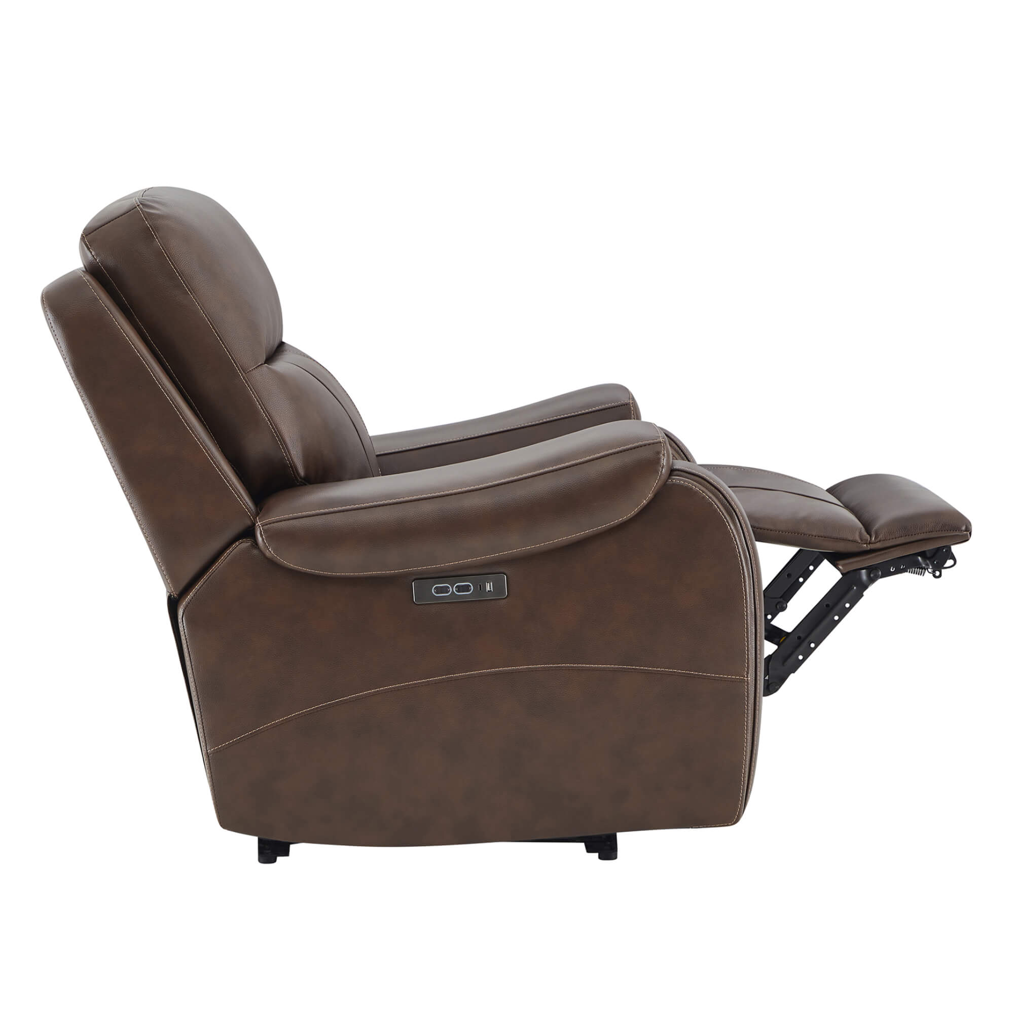 Noah Zero-Gravity Genuine Leather Recliner with Power Headrest