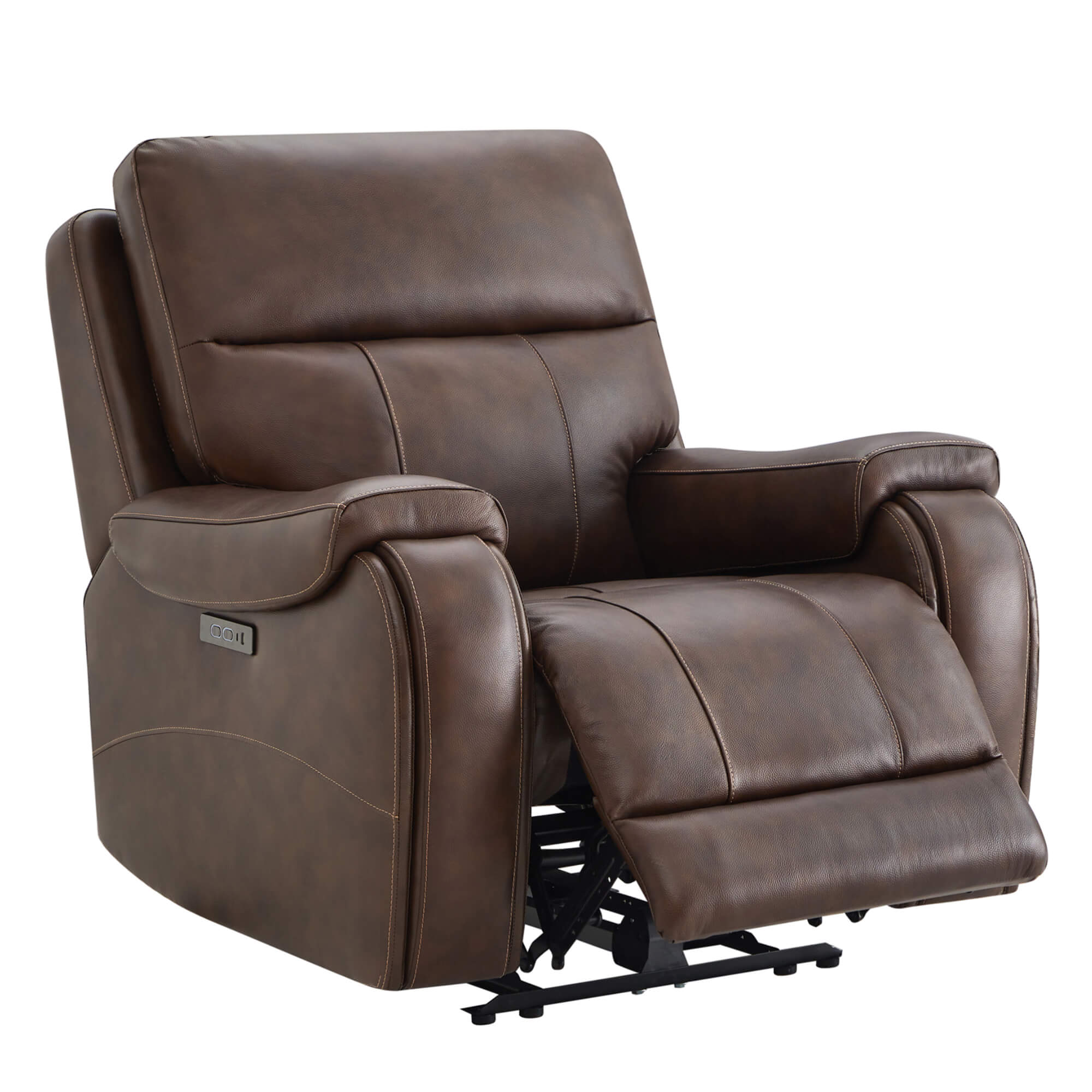Noah Zero-Gravity Genuine Leather Recliner with Power Headrest