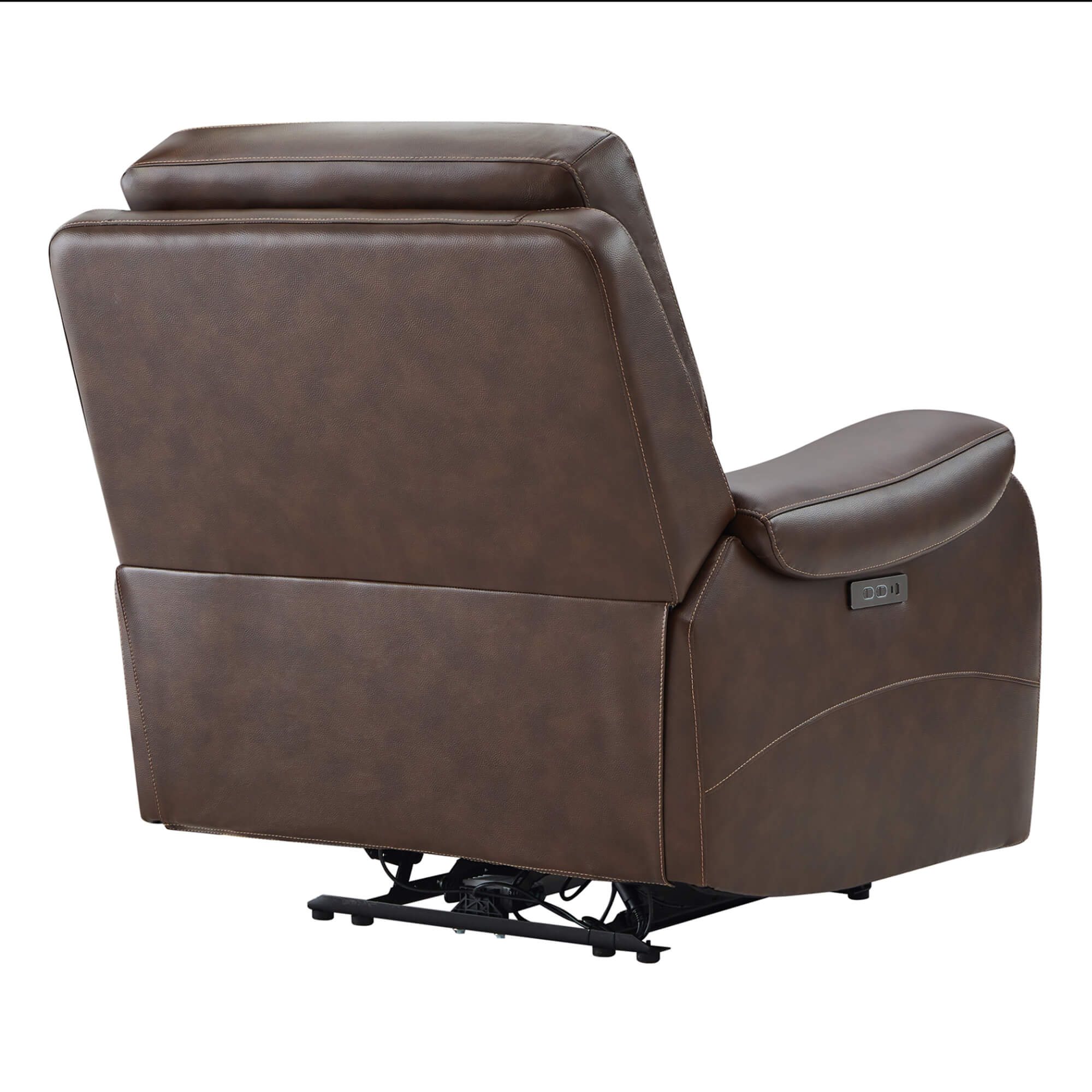 Noah Zero-Gravity Genuine Leather Recliner with Power Headrest