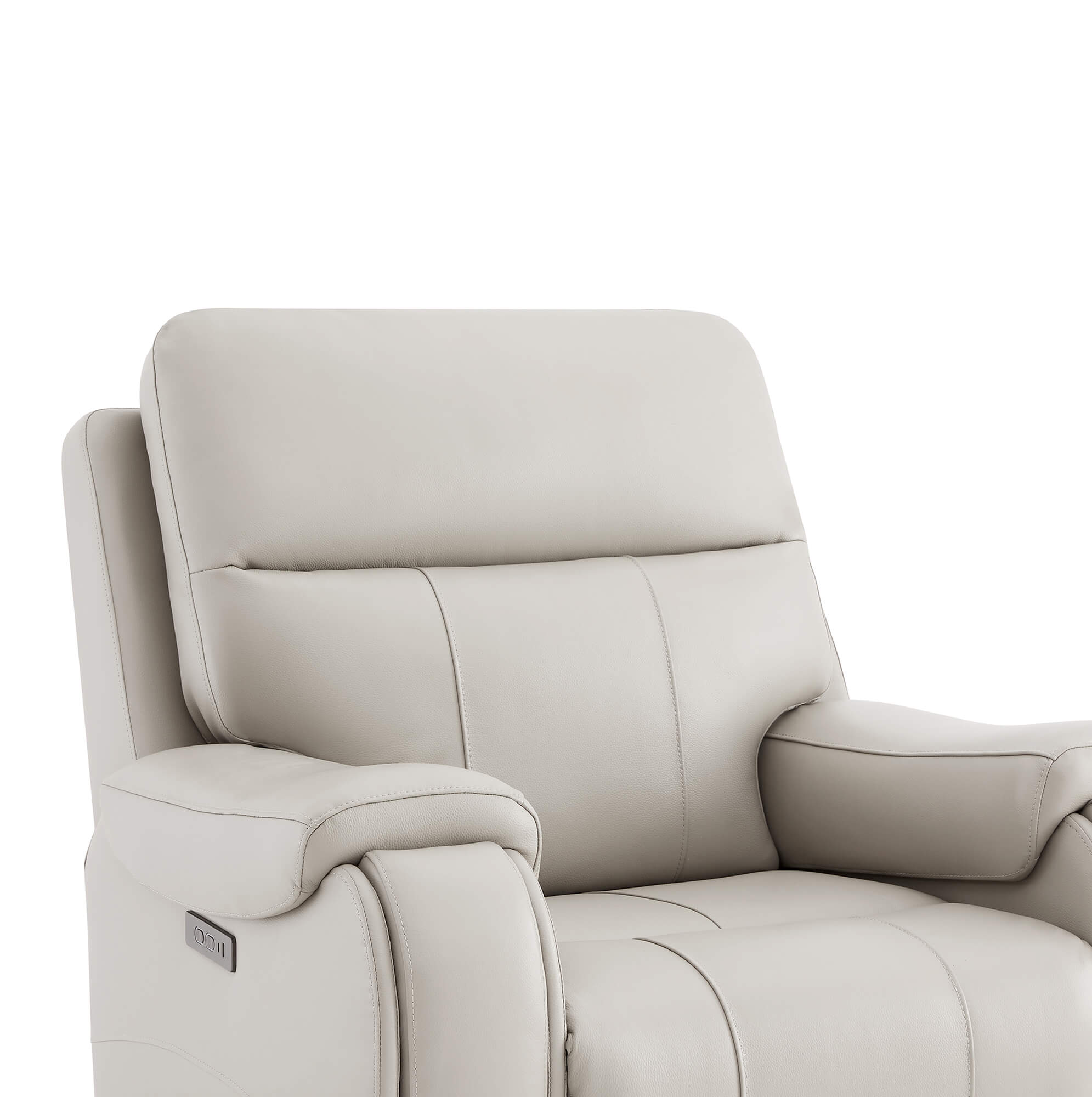 Noah Zero-Gravity Genuine Leather Recliner with Power Headrest