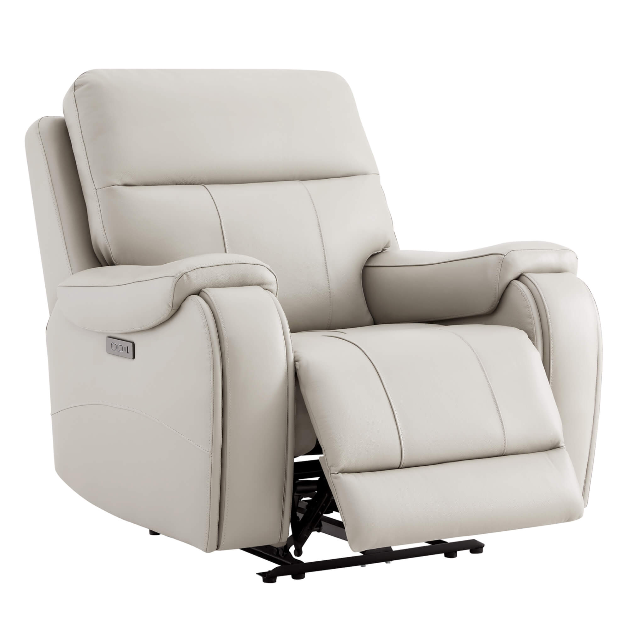 Noah Zero-Gravity Genuine Leather Recliner with Power Headrest