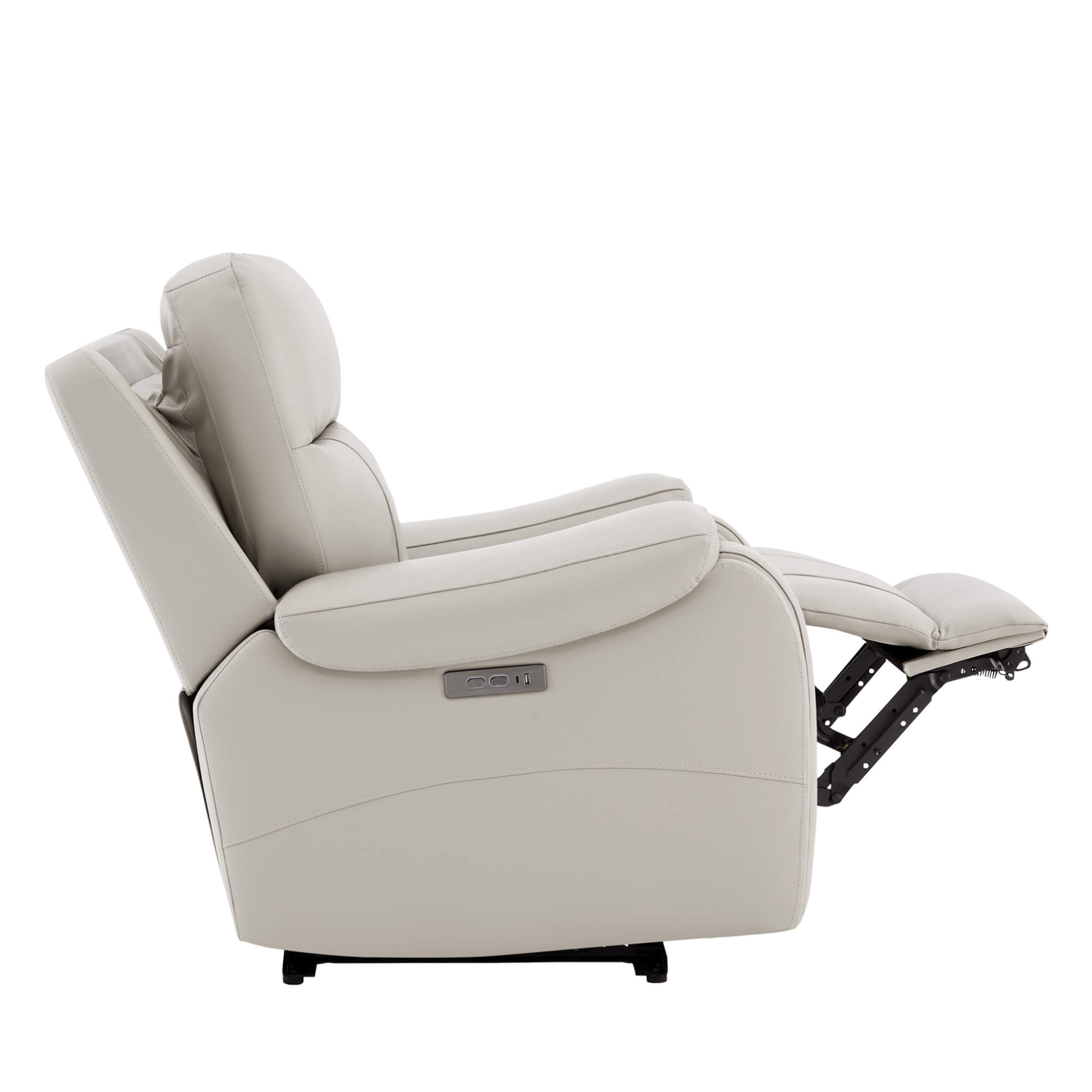 Noah Zero-Gravity Genuine Leather Recliner with Power Headrest