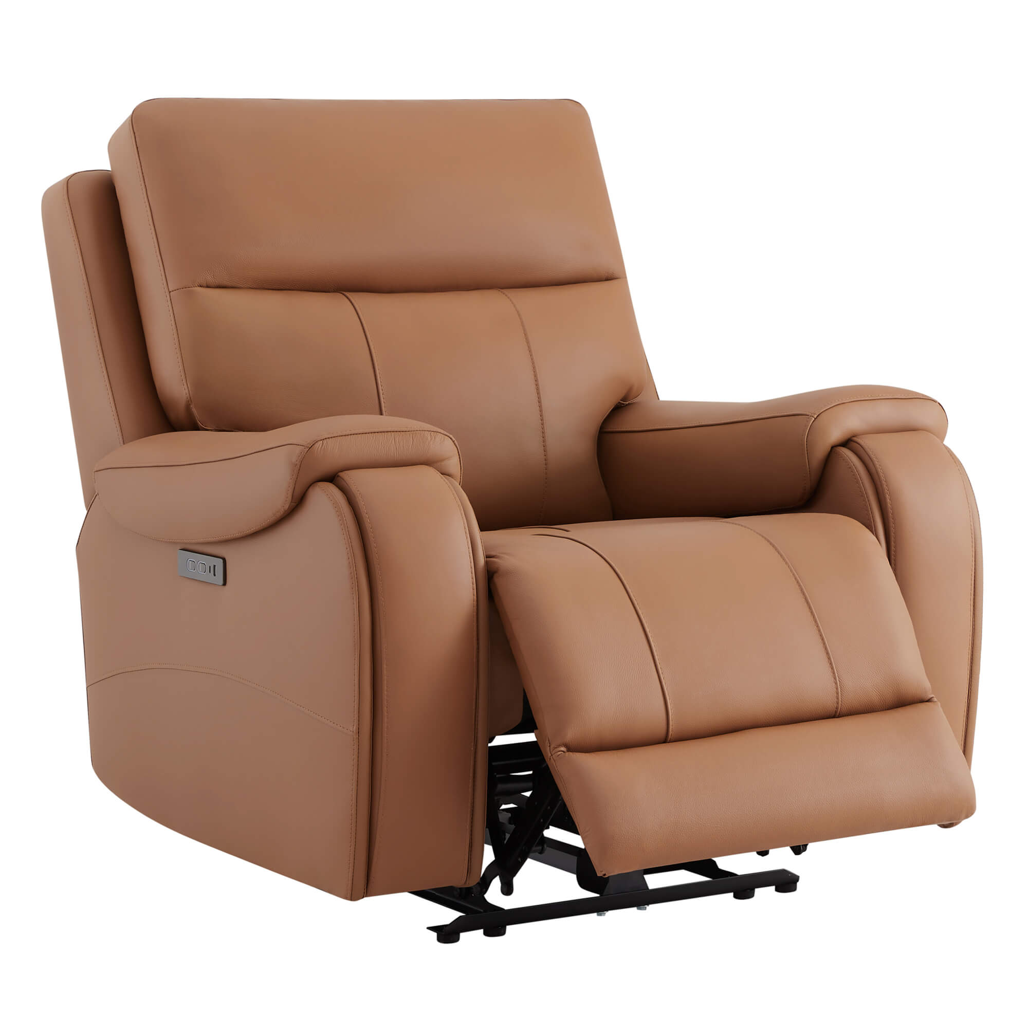 Noah Zero-Gravity Genuine Leather Recliner with Power Headrest