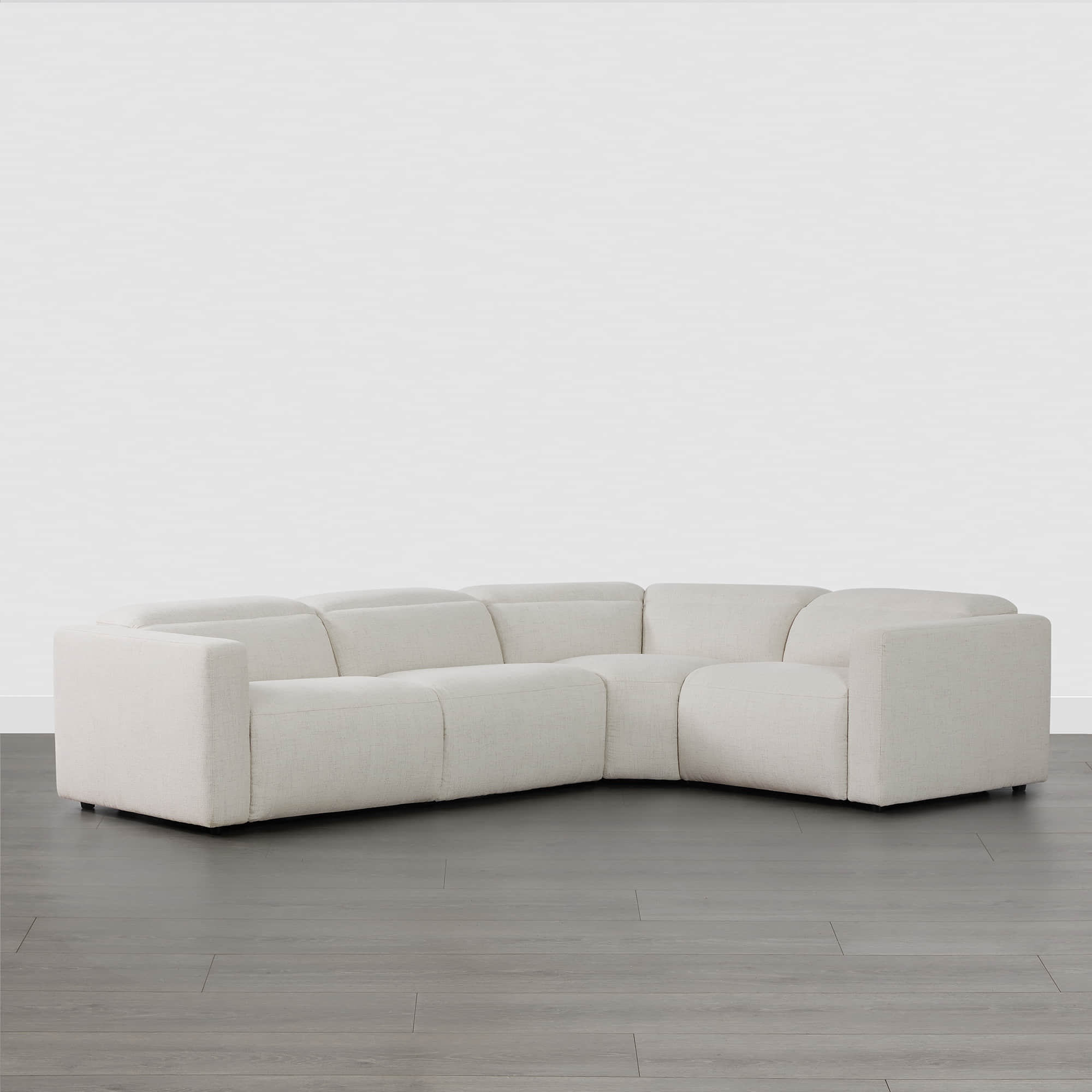 Oliver 4-Seat Wall-hugger Reclining Sectional Sofa with Power Headrest