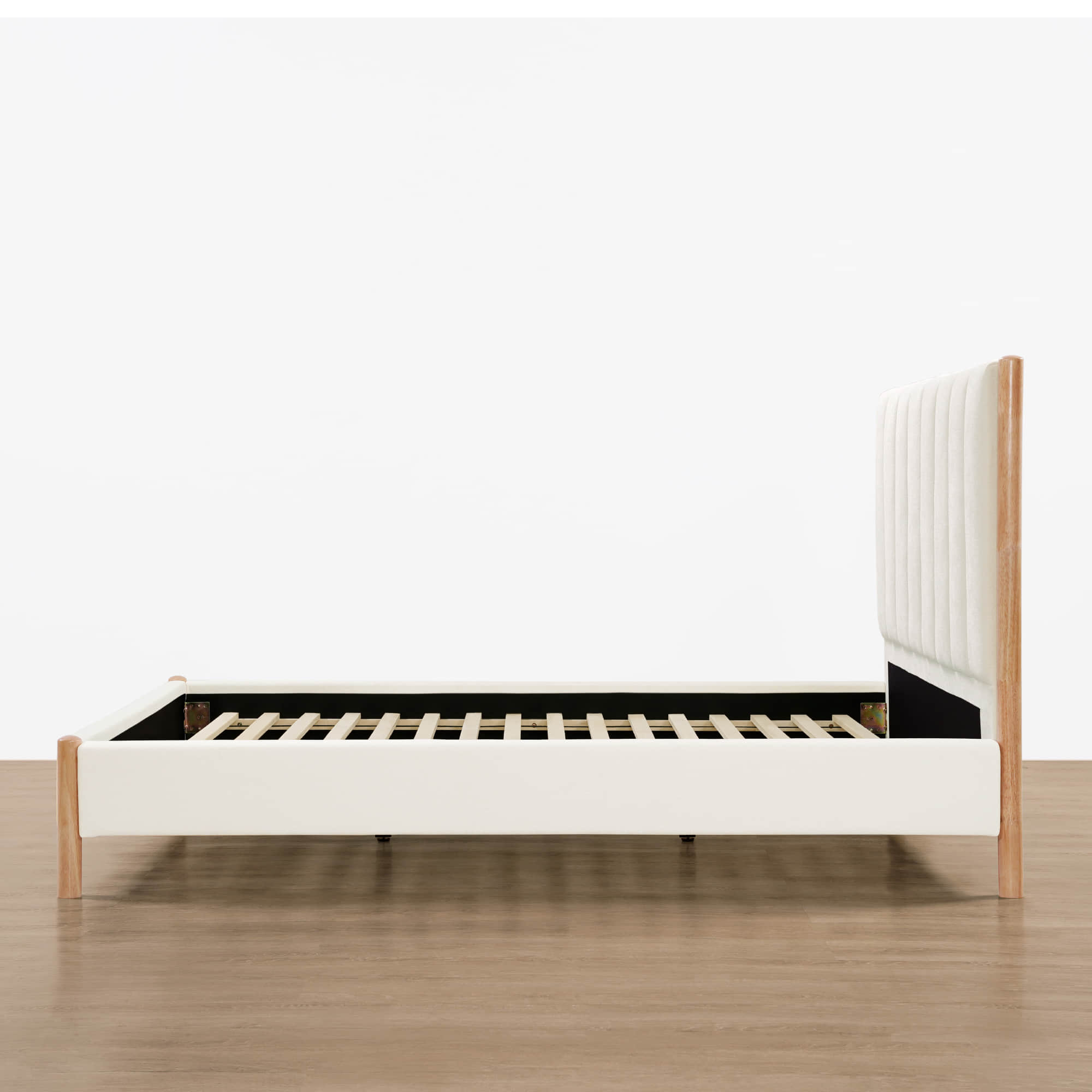 Serene Queen Contemporary Upholstered Platform Bed