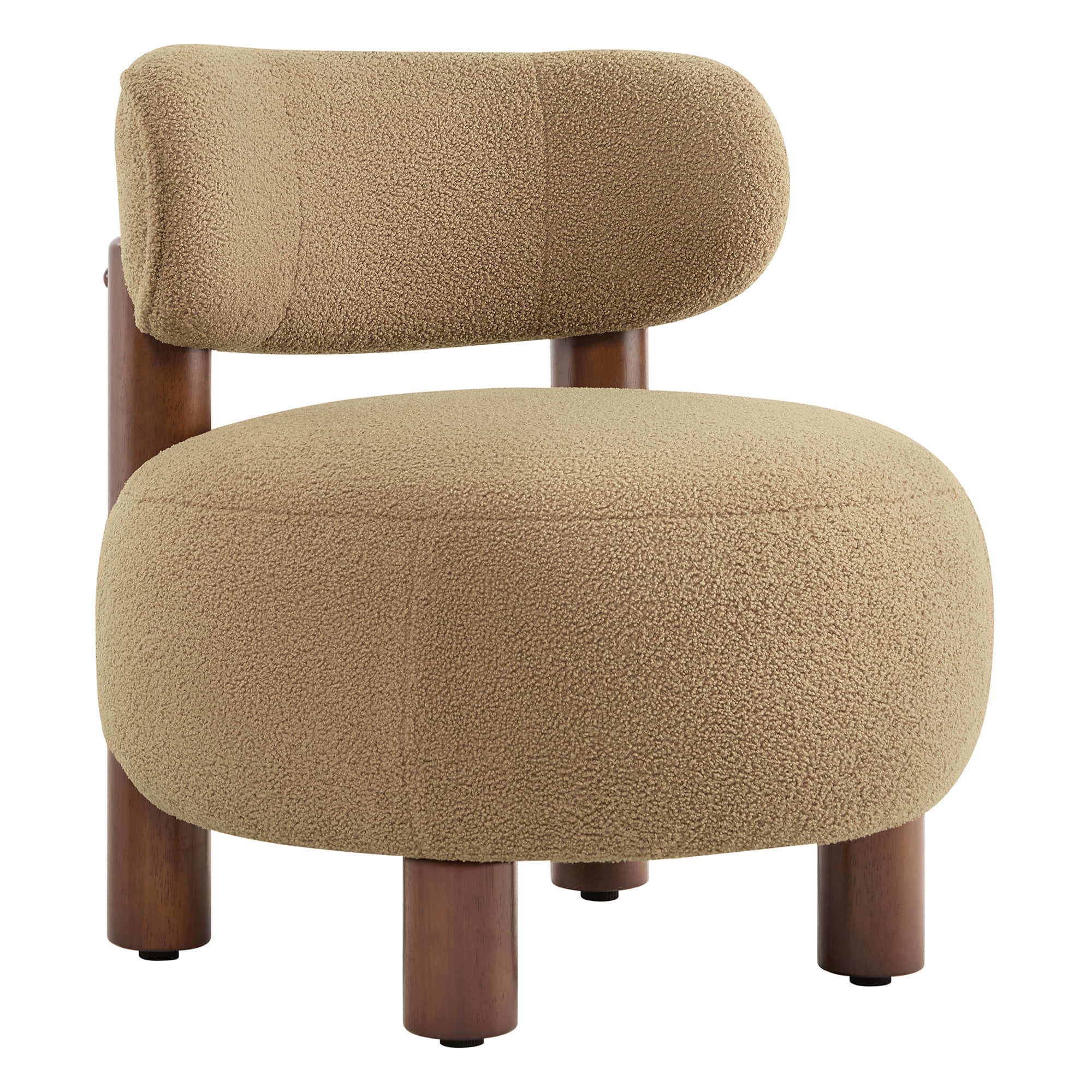 Shauna Modern Plush Faux Sherpa Accent Chair