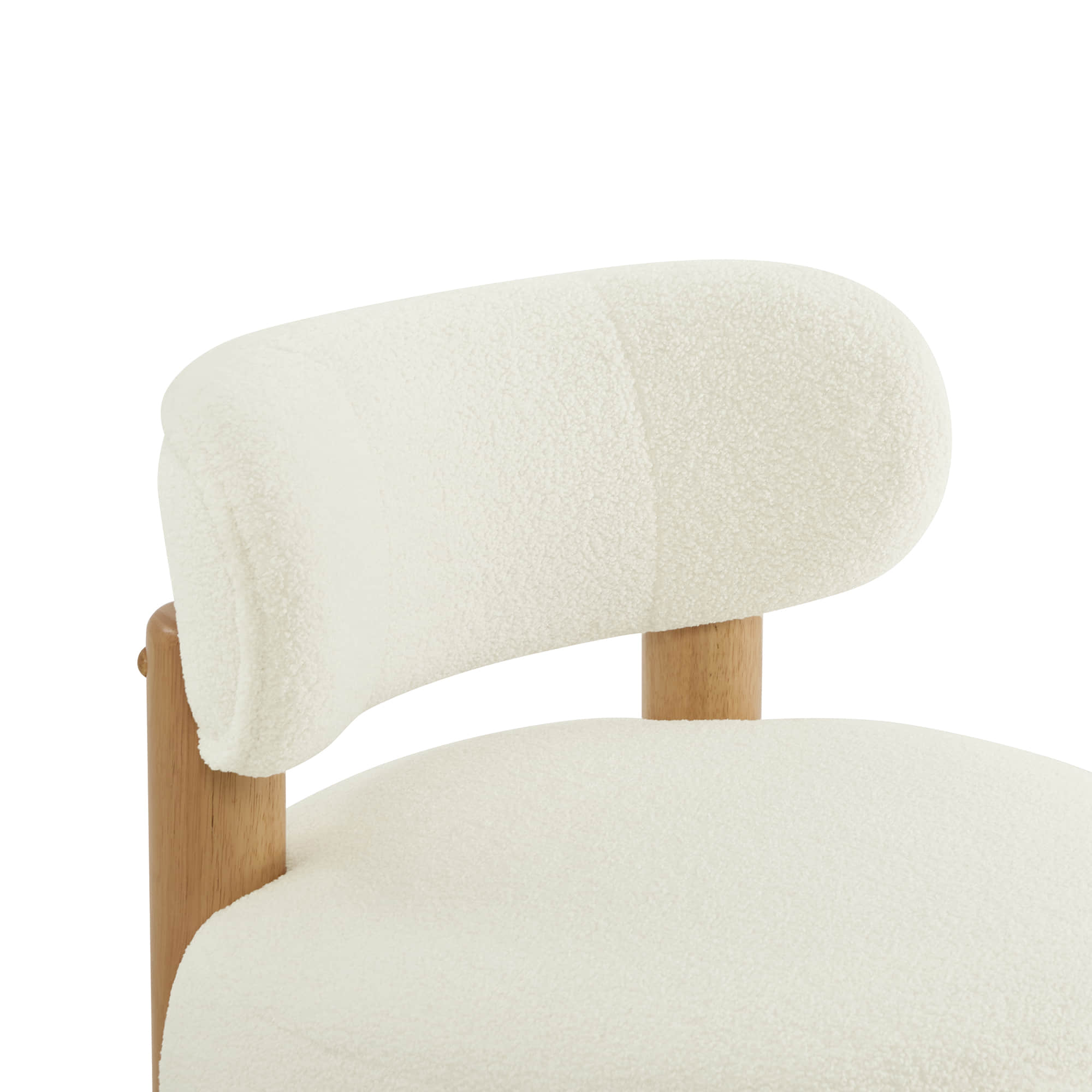 Shauna Modern Plush Faux Sherpa Accent Chair