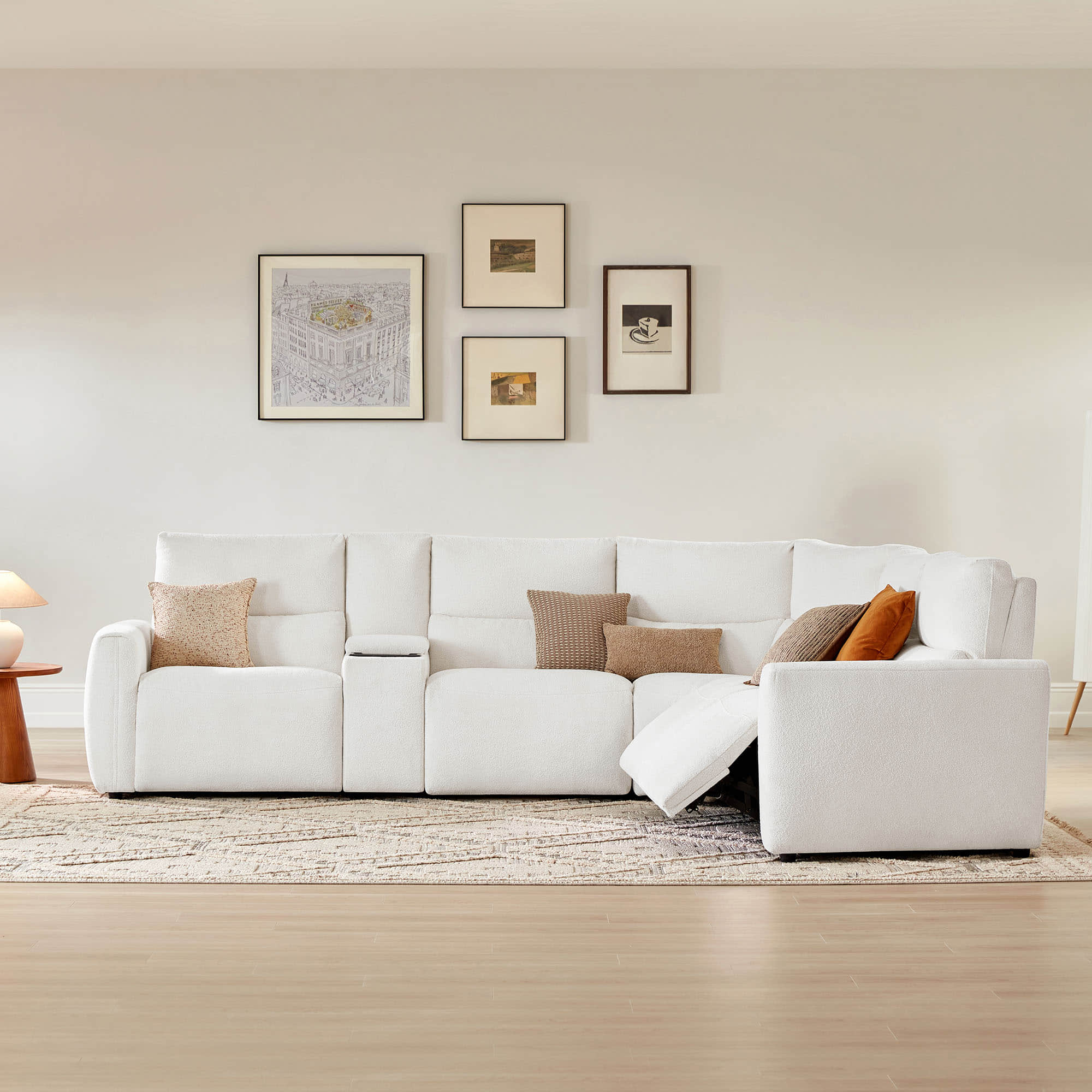 Skyline 5-Seat Zero Gravity Reclining Sectional sofa  with Power Headrest