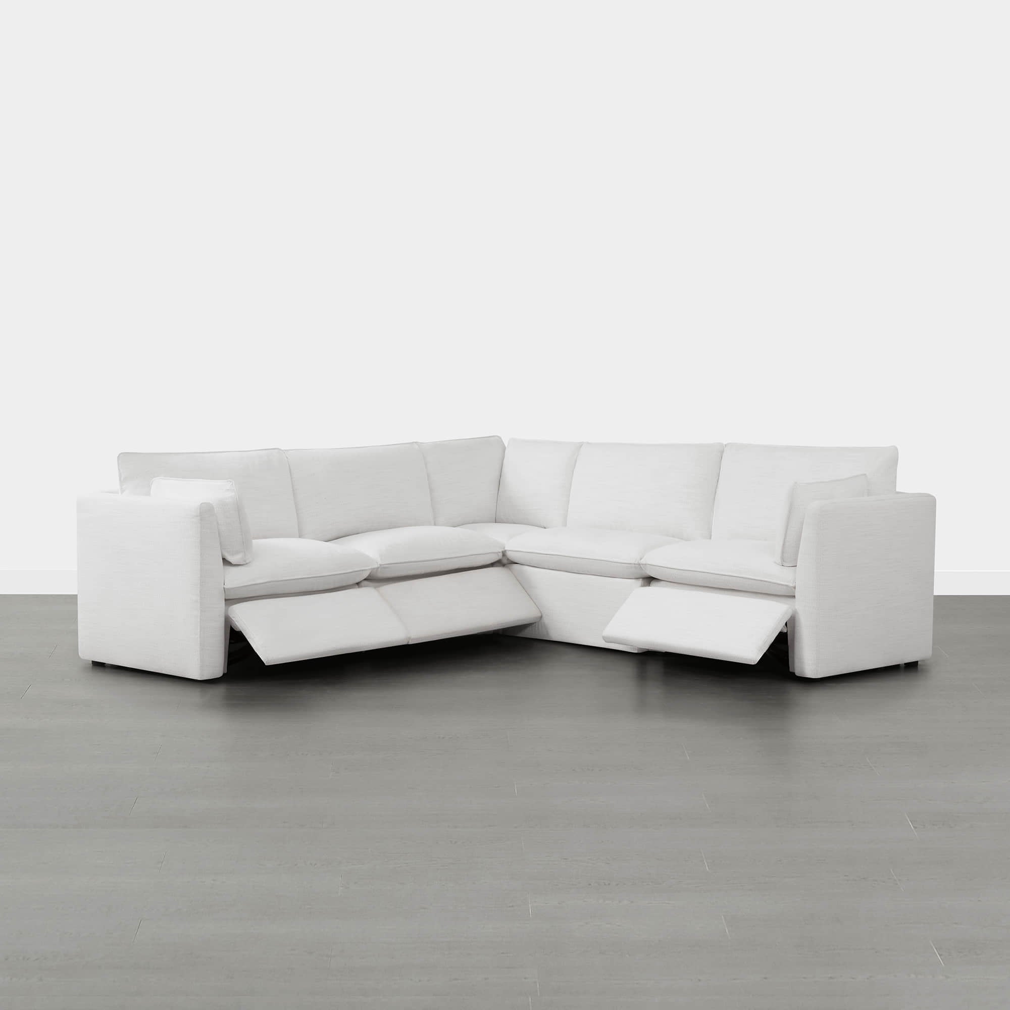 Sophia 5-Piece Feather Power Modular Sofa with Electric Footrests