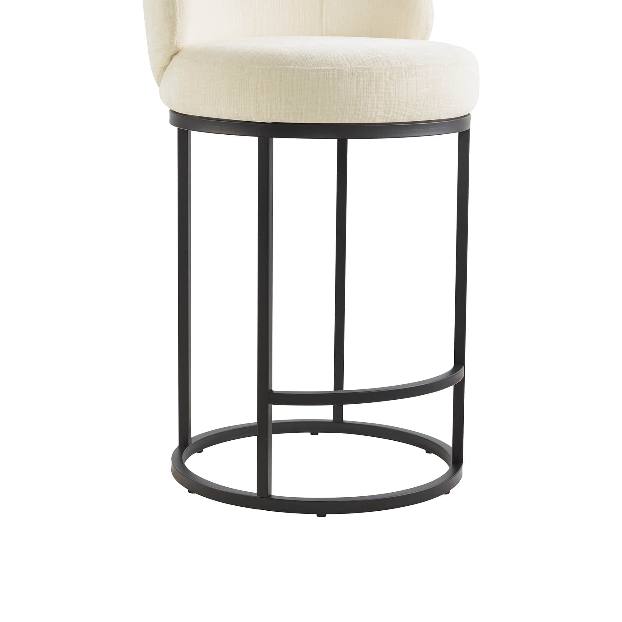 Tanya Modern Chenille Swivel Counter Stool