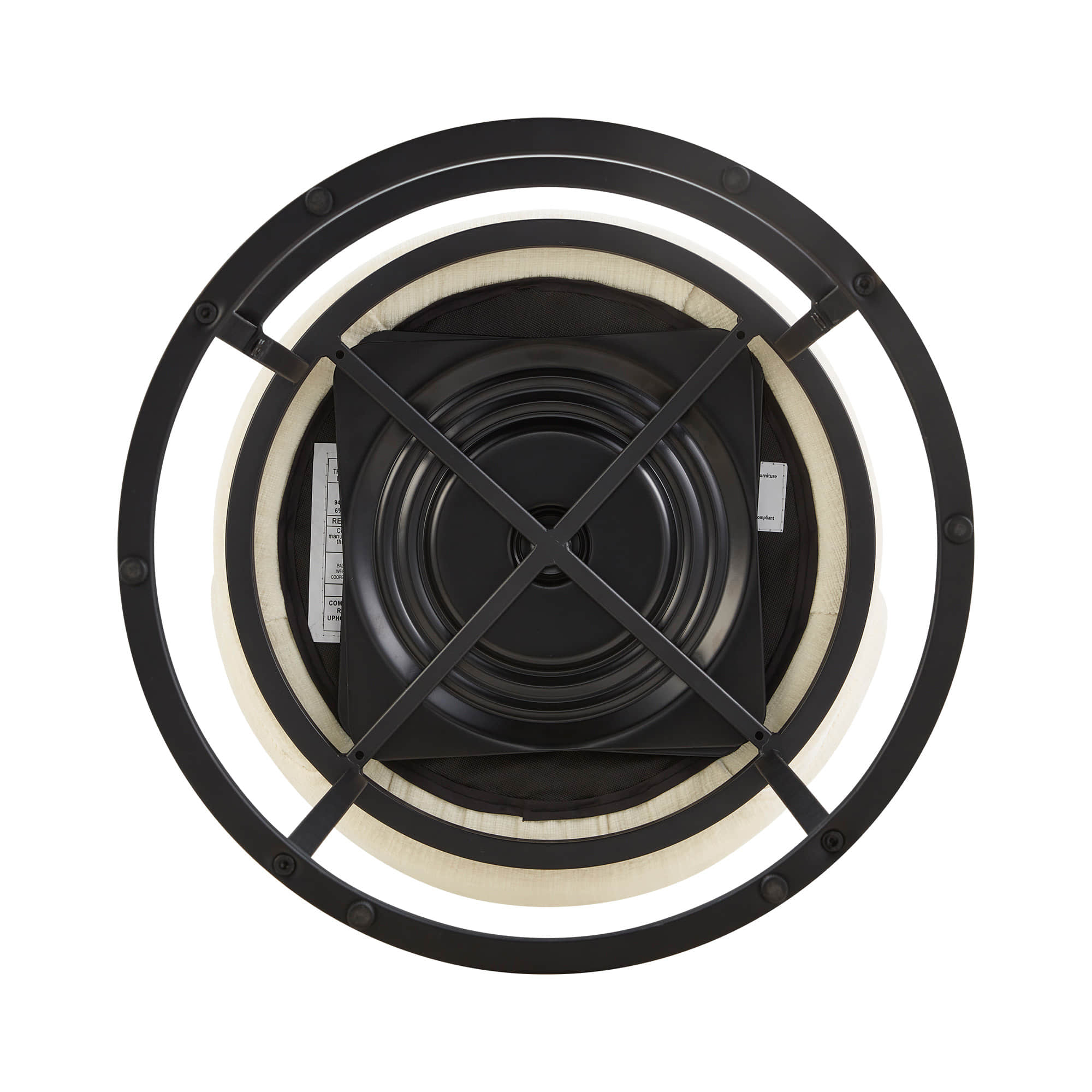 Tanya Modern Chenille Swivel Counter Stool