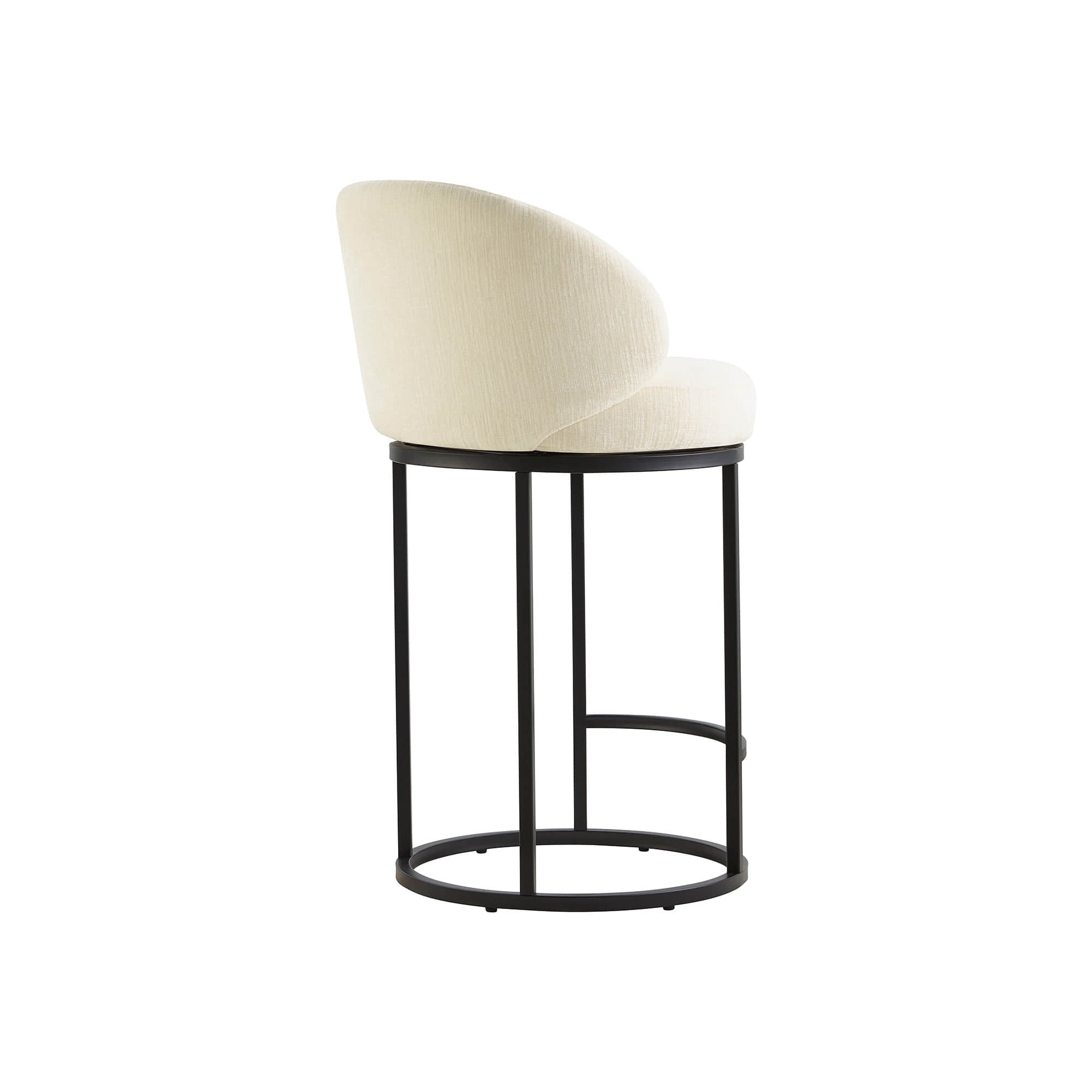 Tanya Modern Chenille Swivel Counter Stool