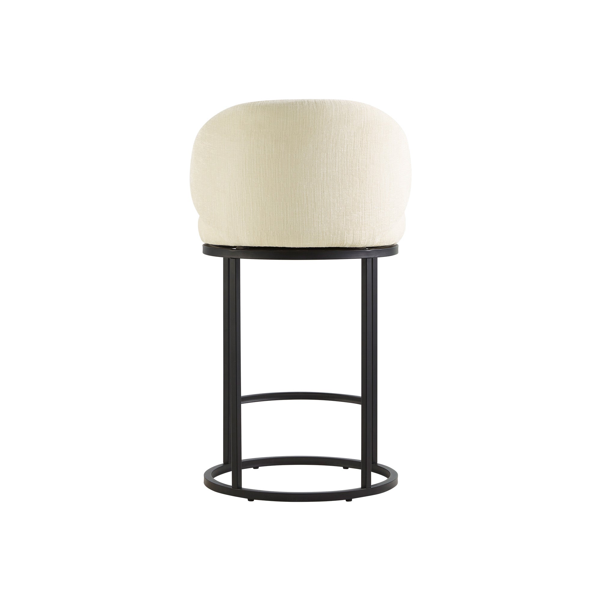 Tanya Modern Chenille Swivel Counter Stool