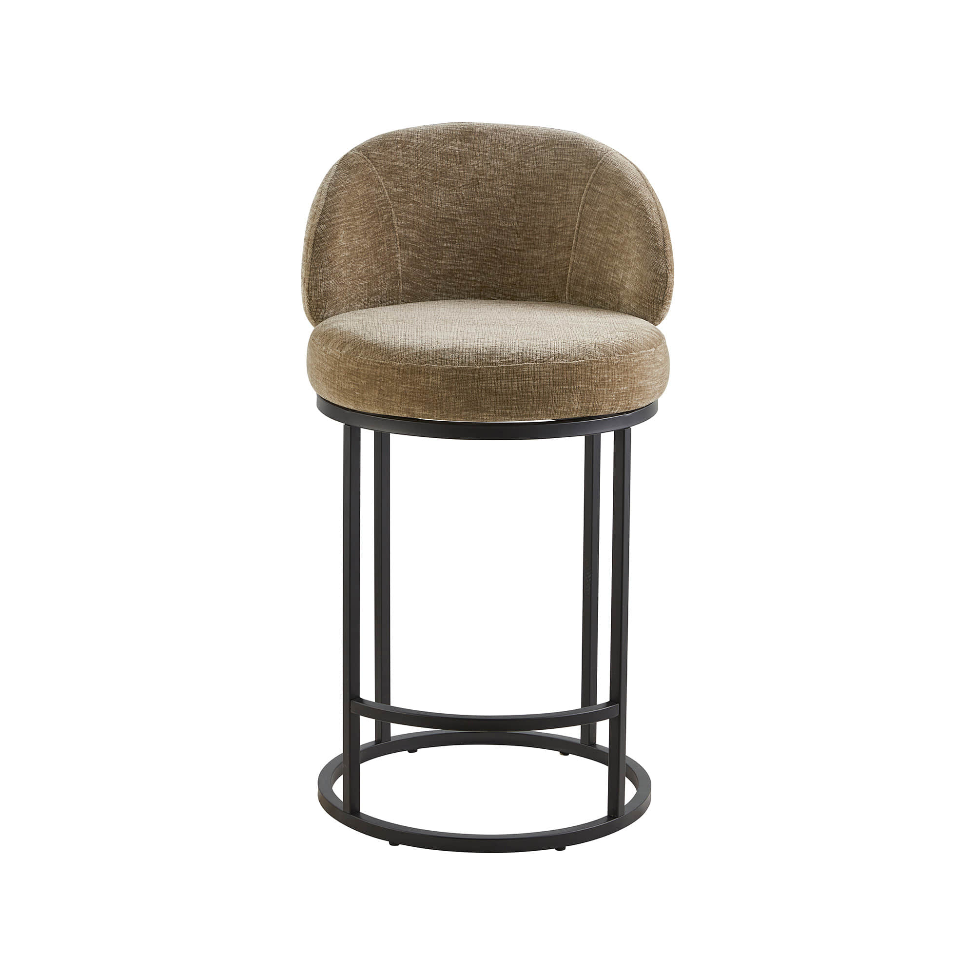 Tanya Modern Chenille Swivel Counter Stool
