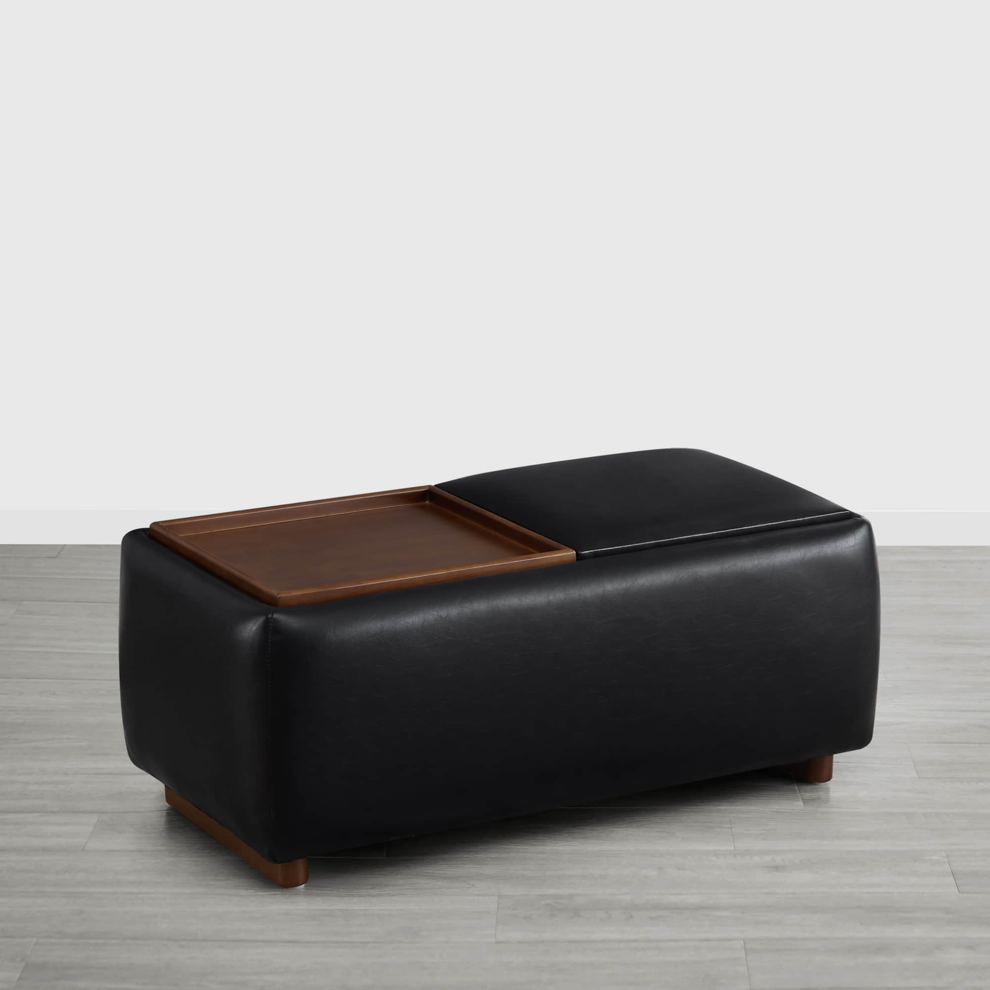 Vault Rectangle Storage Flip Ottoman