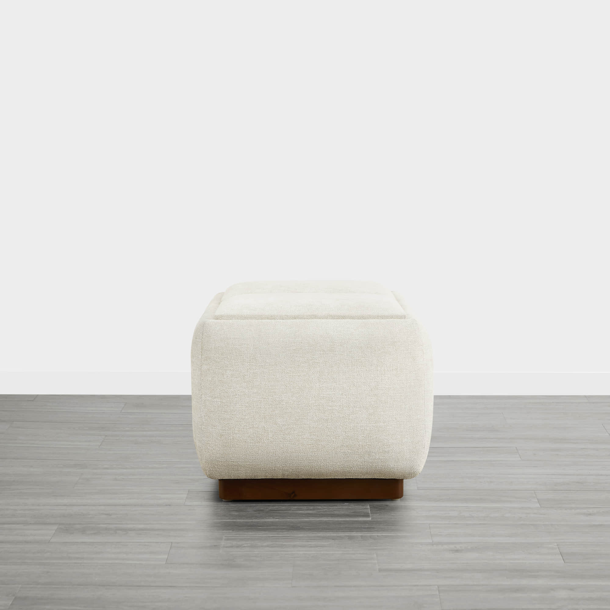 Vault Rectangle Storage Flip Ottoman