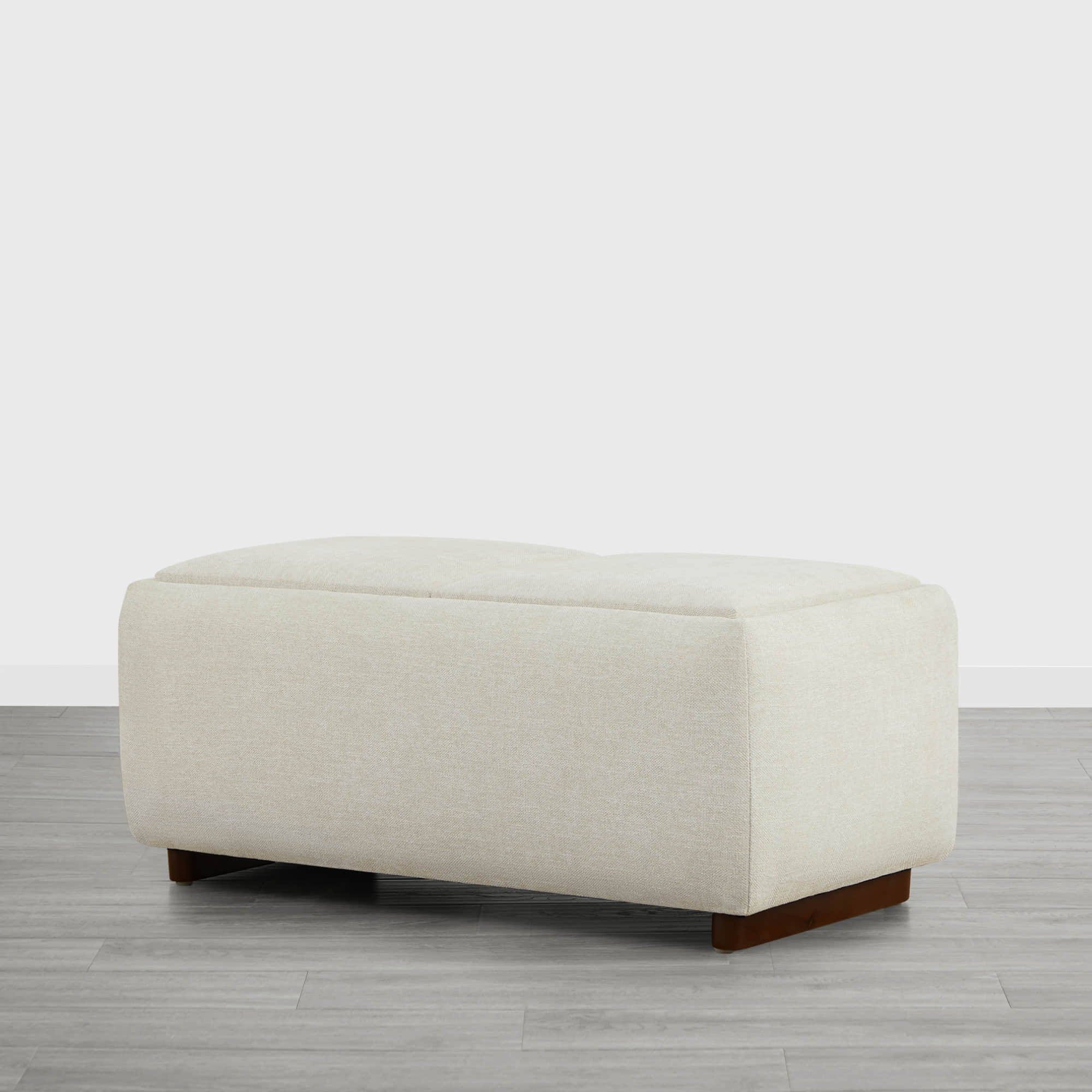 Vault Rectangle Storage Flip Ottoman