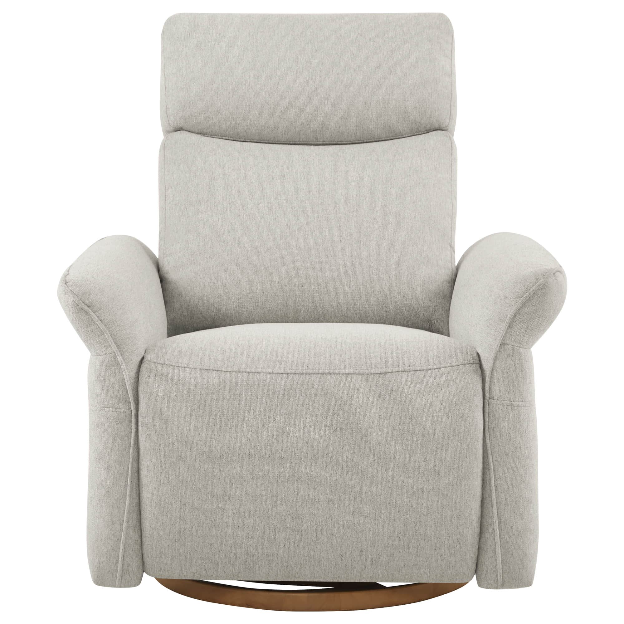 Vinca Modern Power Swivel Glider Recliner with Power Lumbar & Headrest