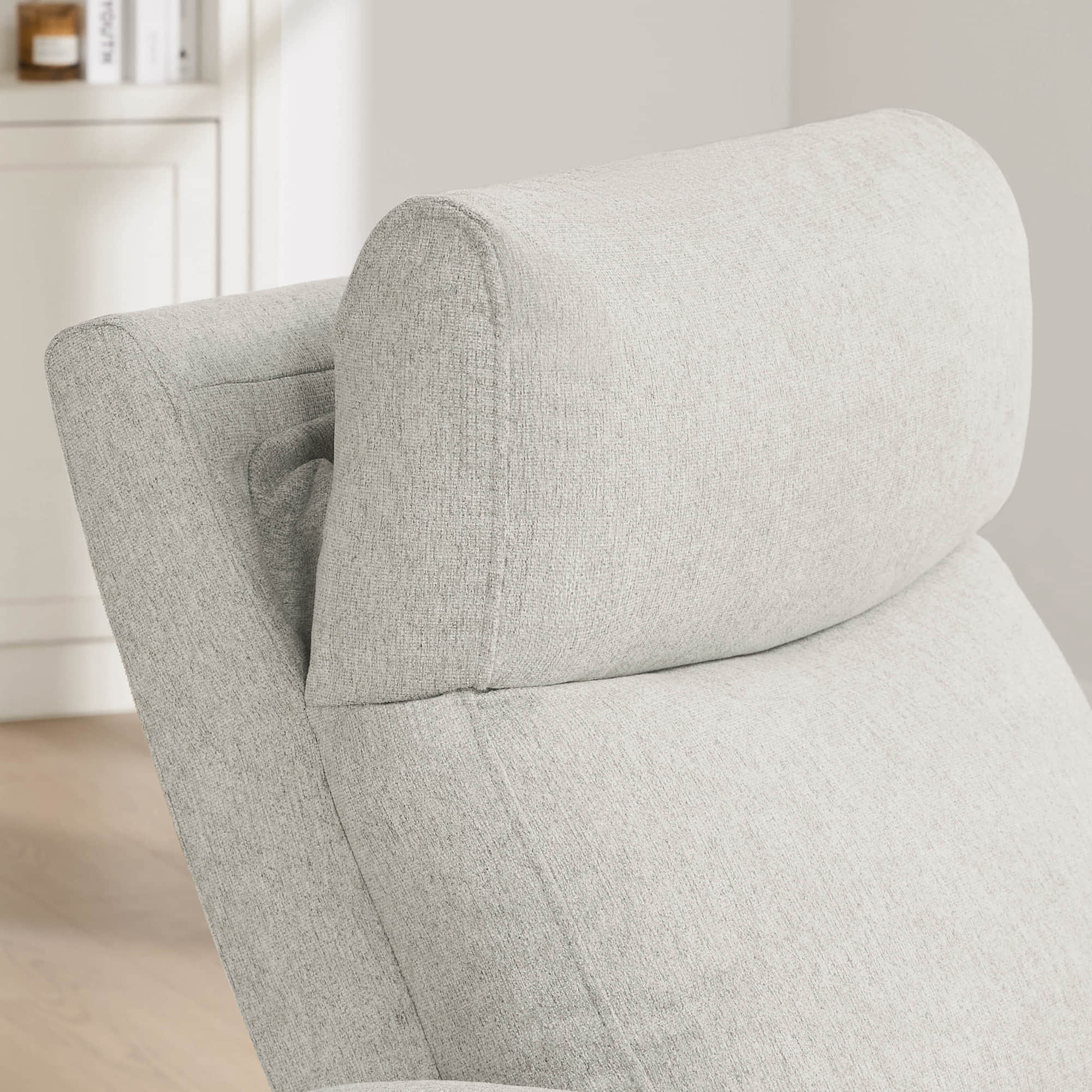 Vinca Power Swivel Nursery Glider Recliner with Power Lumbar & Headrest