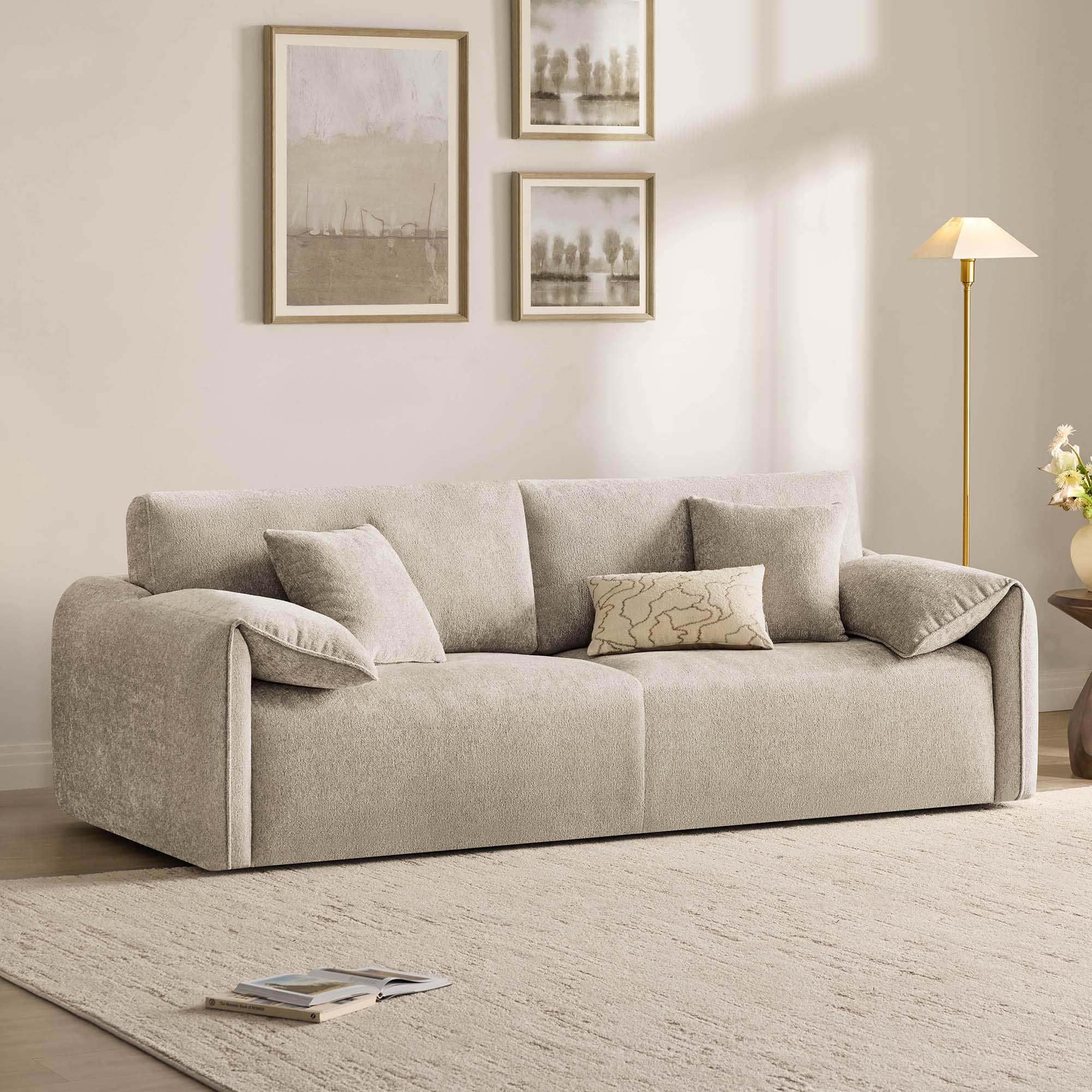 Winsley 3-Seat Sofa with Ottoman, Configurable Pit Sectional
