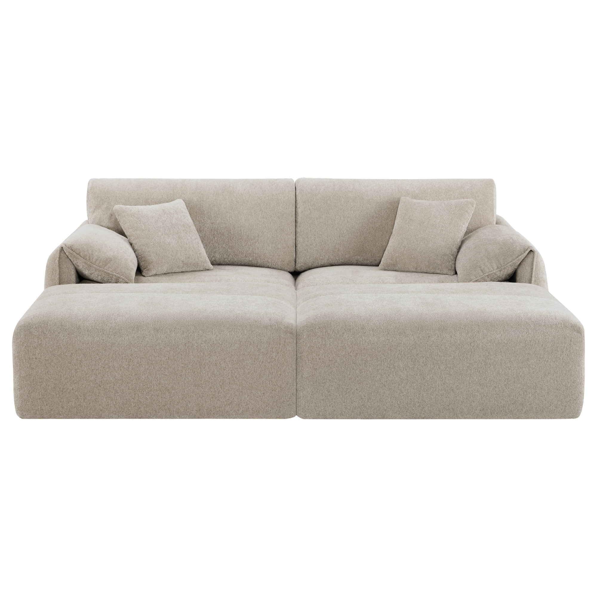 Winsley 3-Seat Sofa with Ottoman, Configurable Pit Sectional