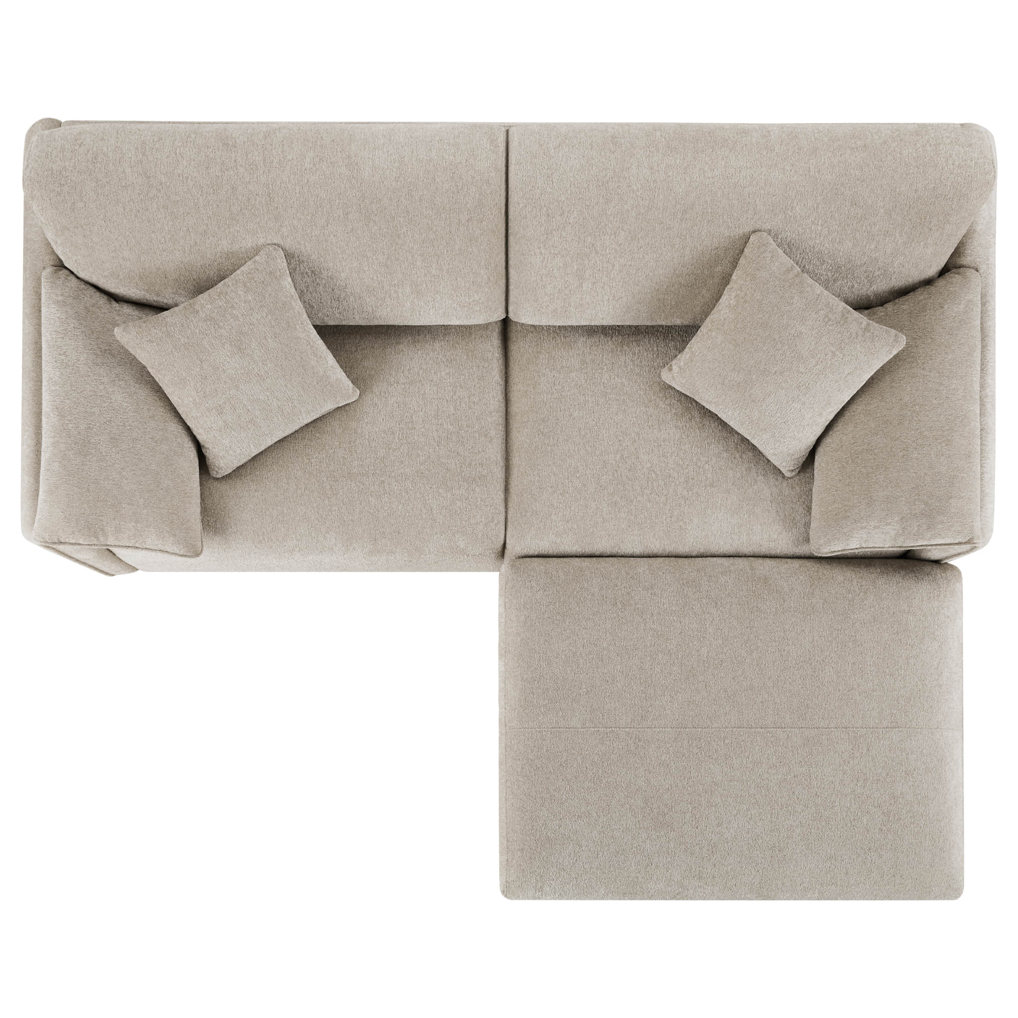 Winsley 3-Seat Sofa with Ottoman, Configurable Pit Sectional