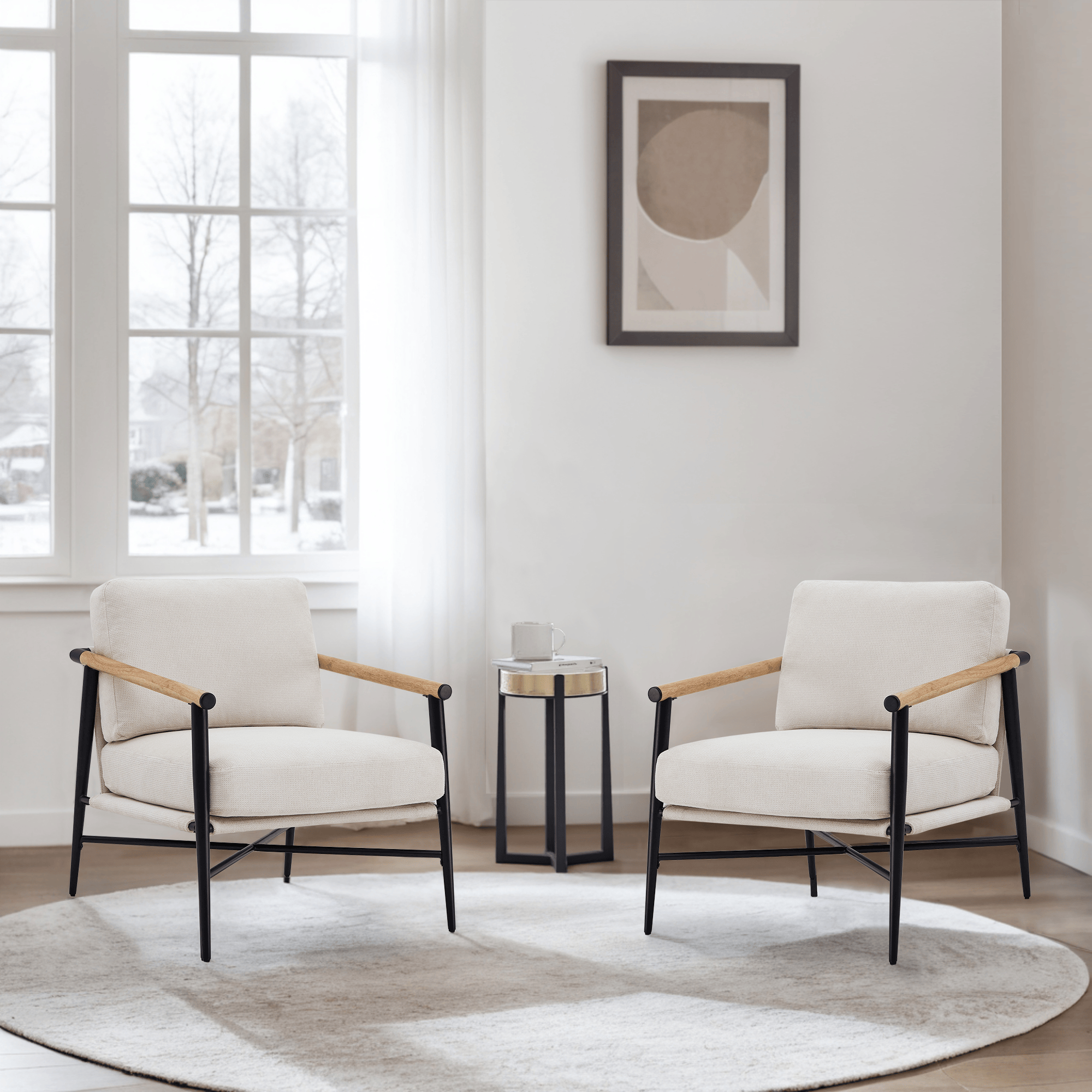 Fauteuil d'appoint moderne Charlotte