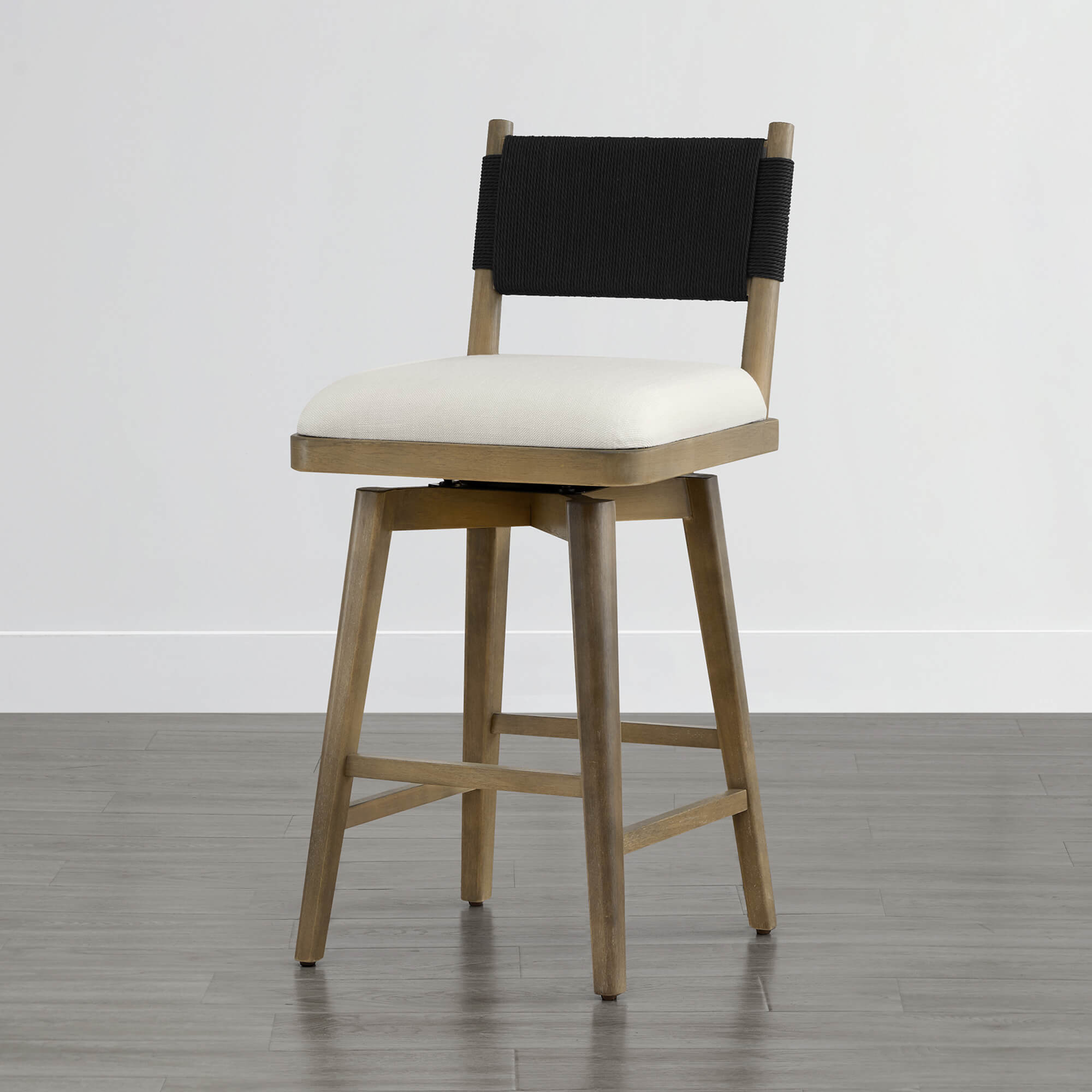 Arcadia Woven Swivel Counter Stool