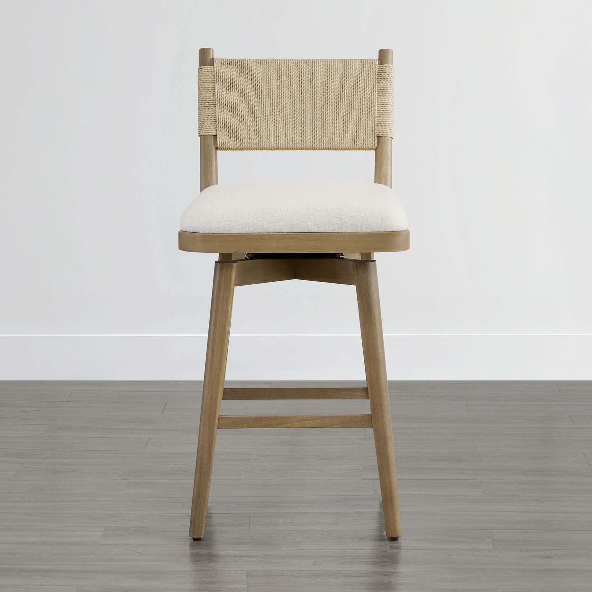 Arcadia Woven Swivel Counter Stool