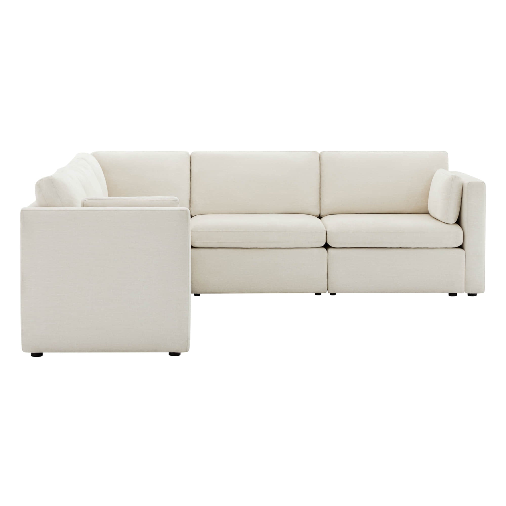 Delaney 5-Seat V Shaped Modular Sofa Chaise