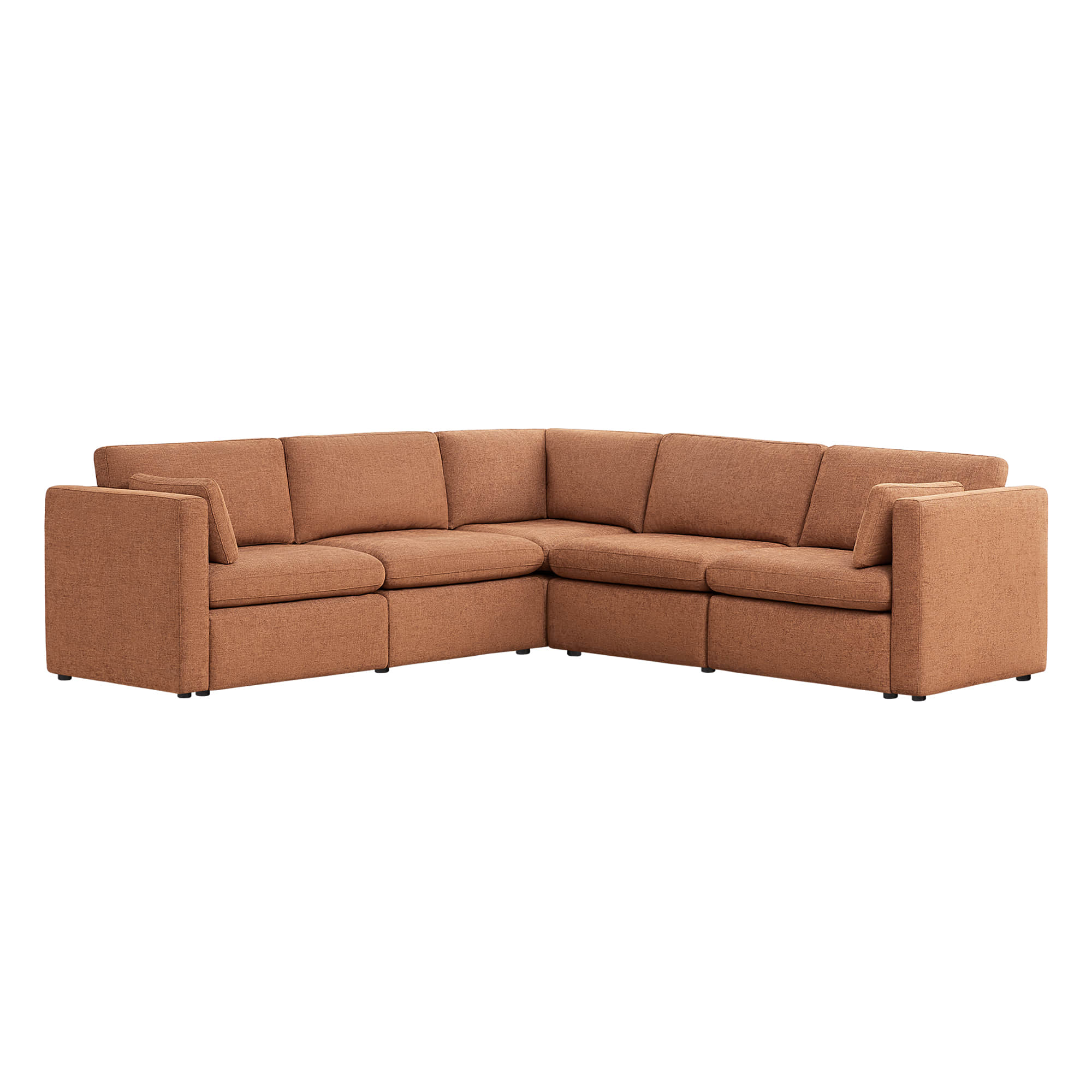 Delaney 5-Seat V Shaped Modular Sofa Chaise