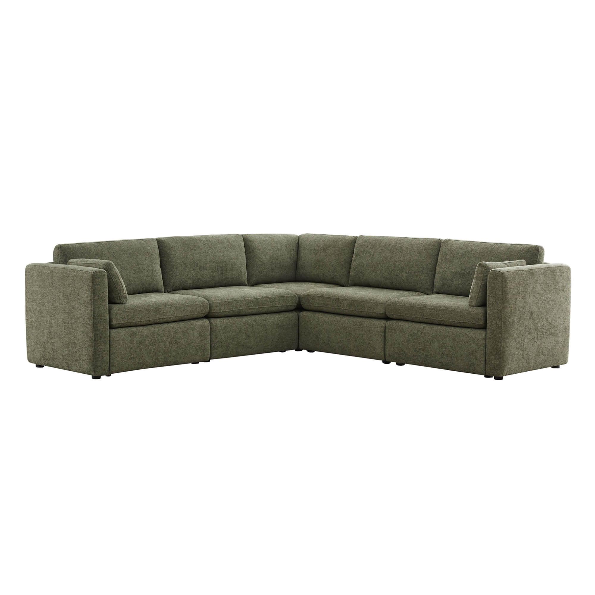 Delaney 5-Seat V Shaped Modular Sofa Chaise