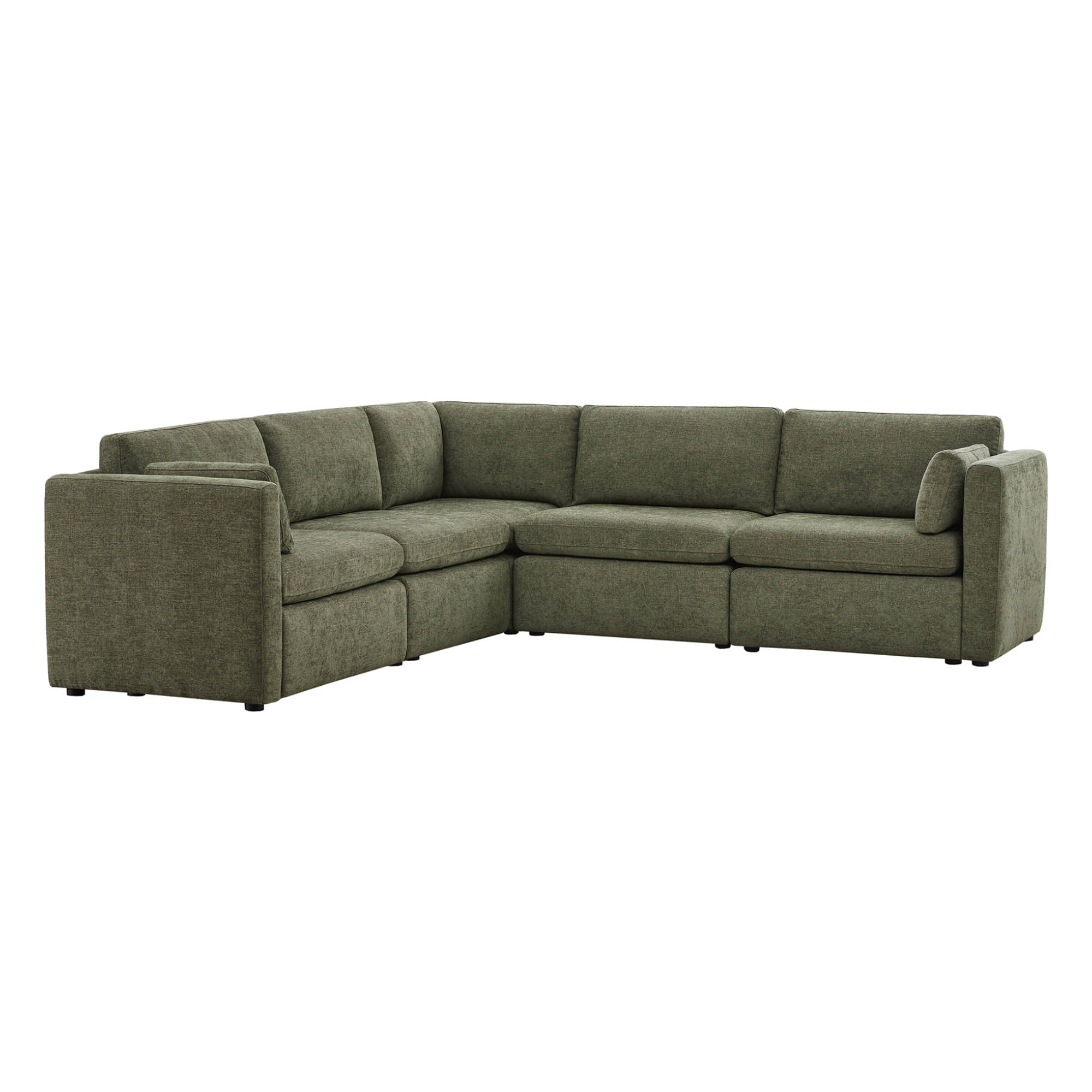 Delaney 5-Seat V Shaped Modular Sofa Chaise