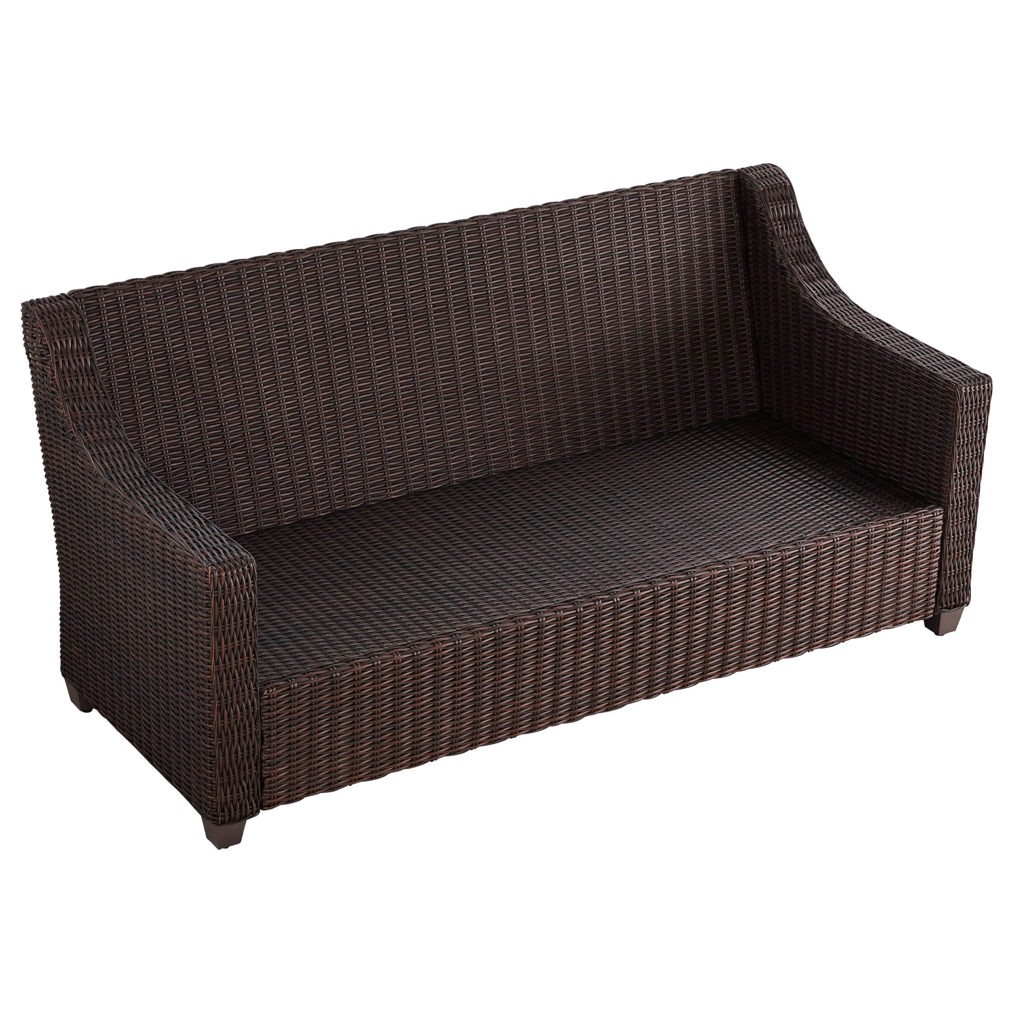 Elara Outdoor Rattan Sofa Set with Rocking Chairs and Coffee Table - 5 Seats